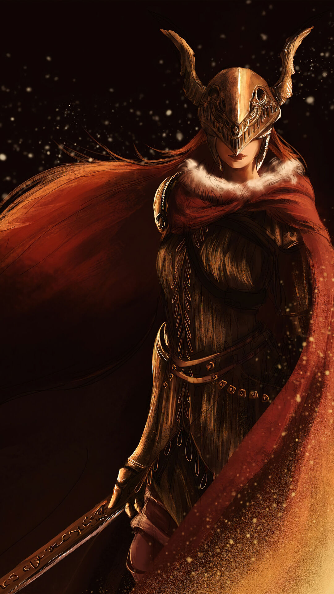 Elden Ring Malenia Art Phone Wallpaper