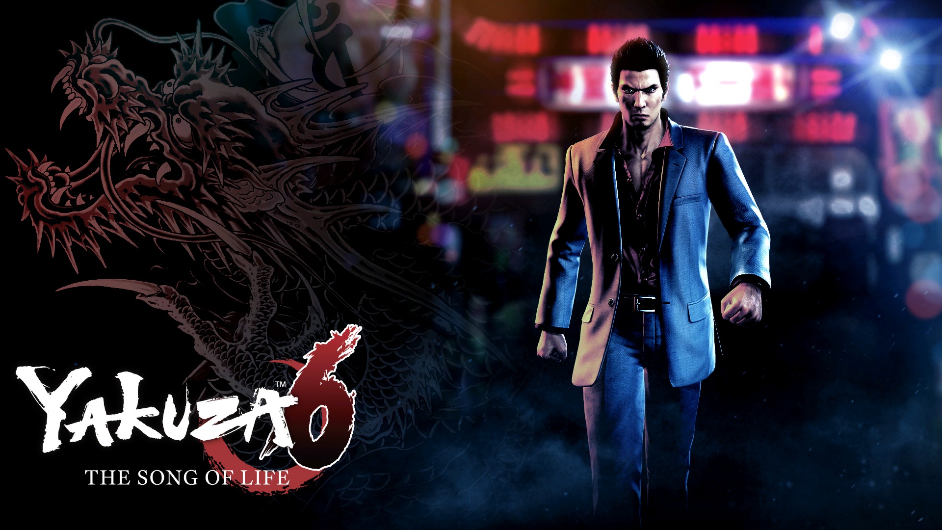 Wallpaper Logo, Kazuma Kiryu, Yakuza 6