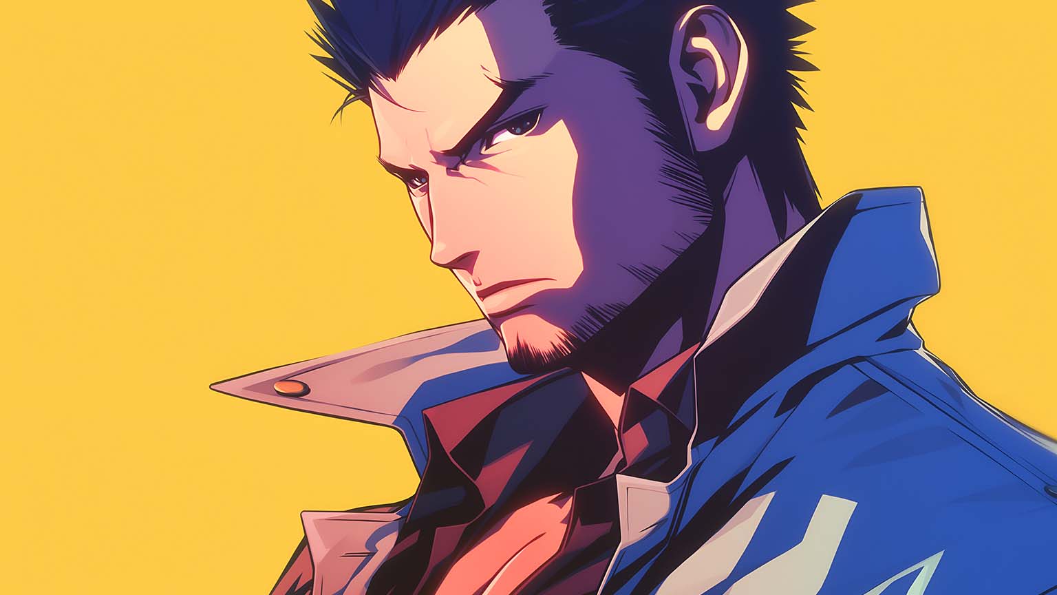 Yakuza Kazuma Kiryu Yellow Desktop