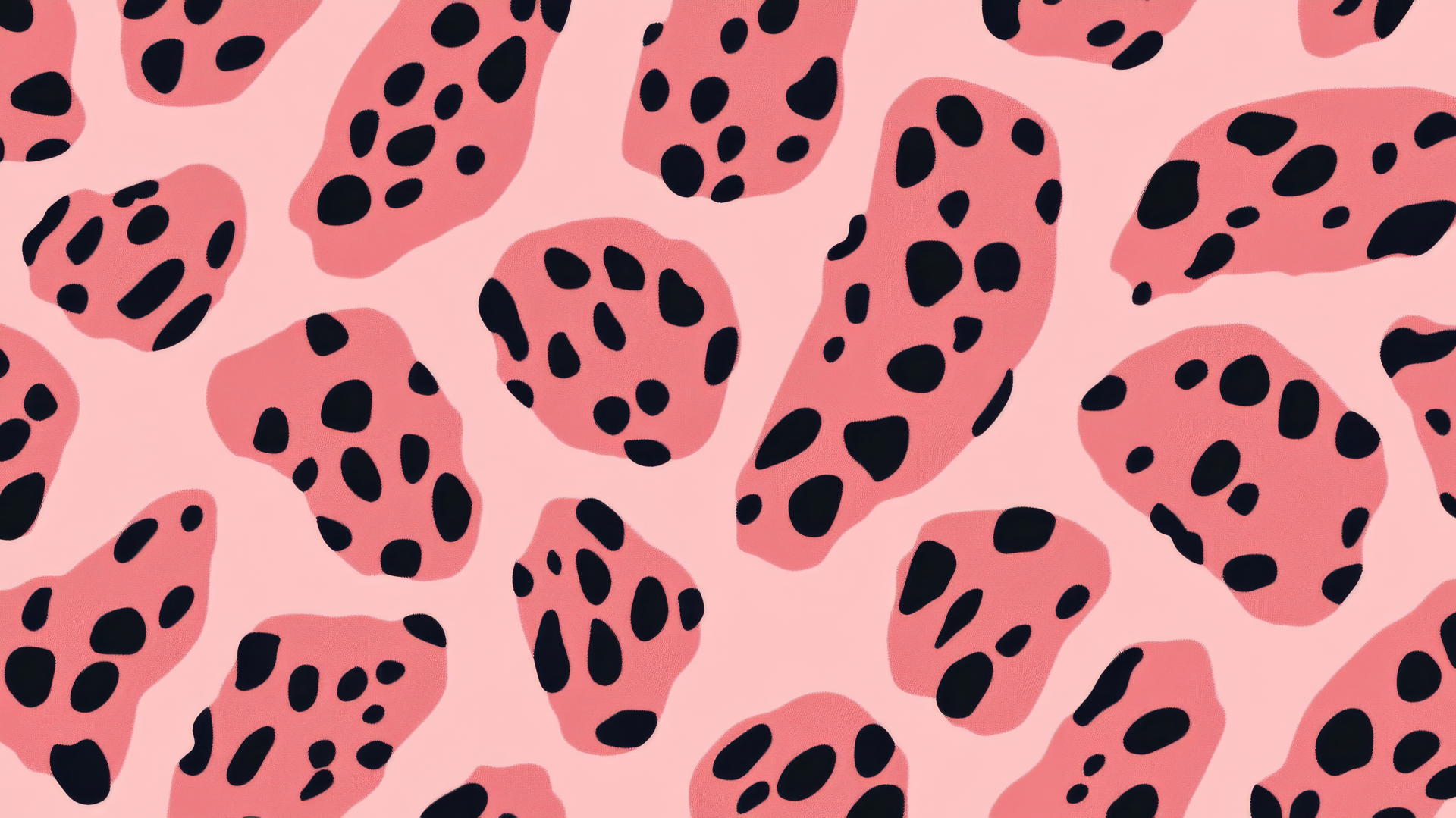 Preppy Wallpaper with Pink Leopard Print