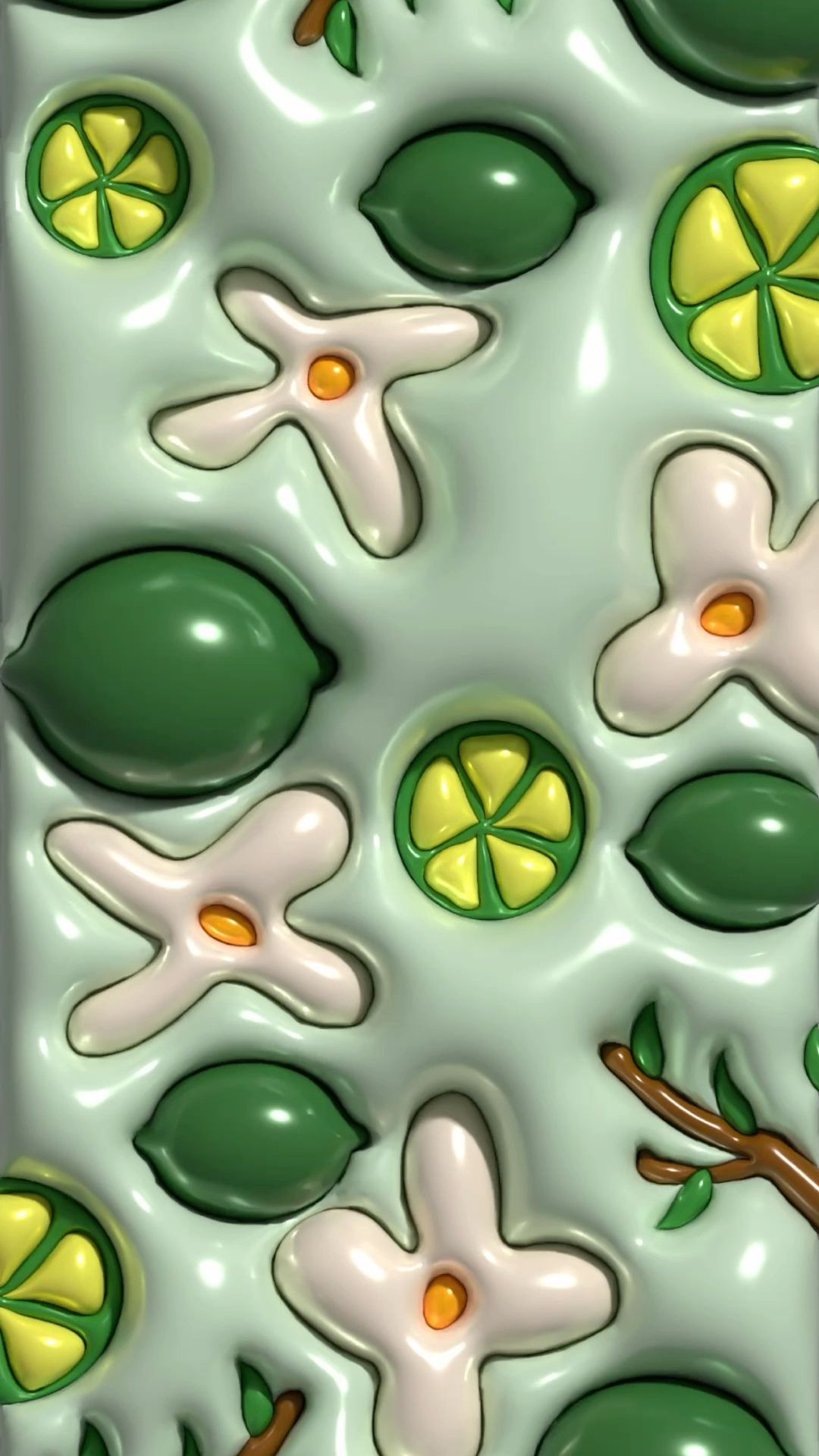 Inflated wallpaper