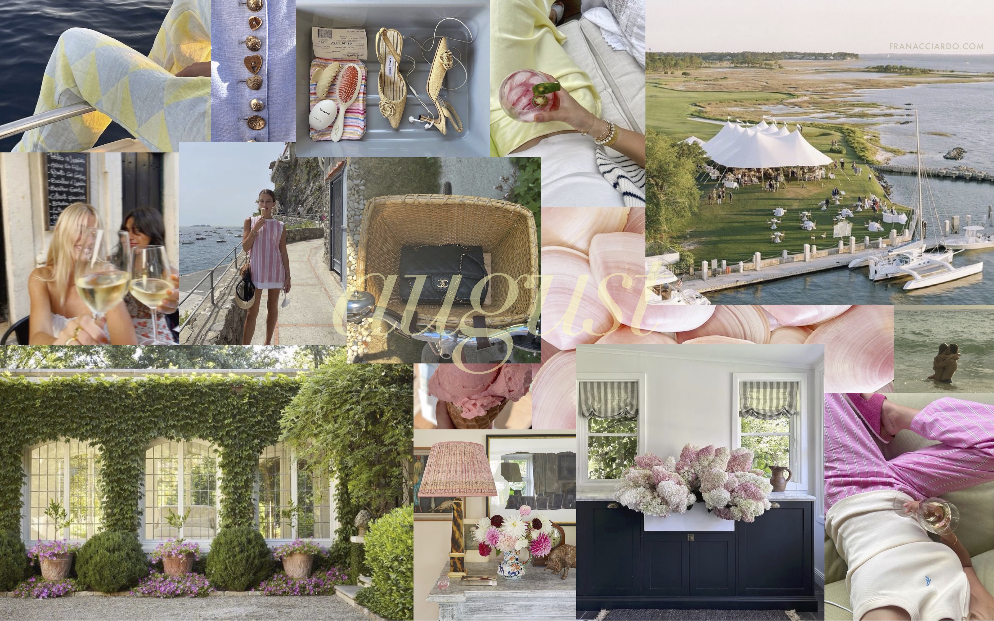 August 2024 Moodboard Desktop & iPhone