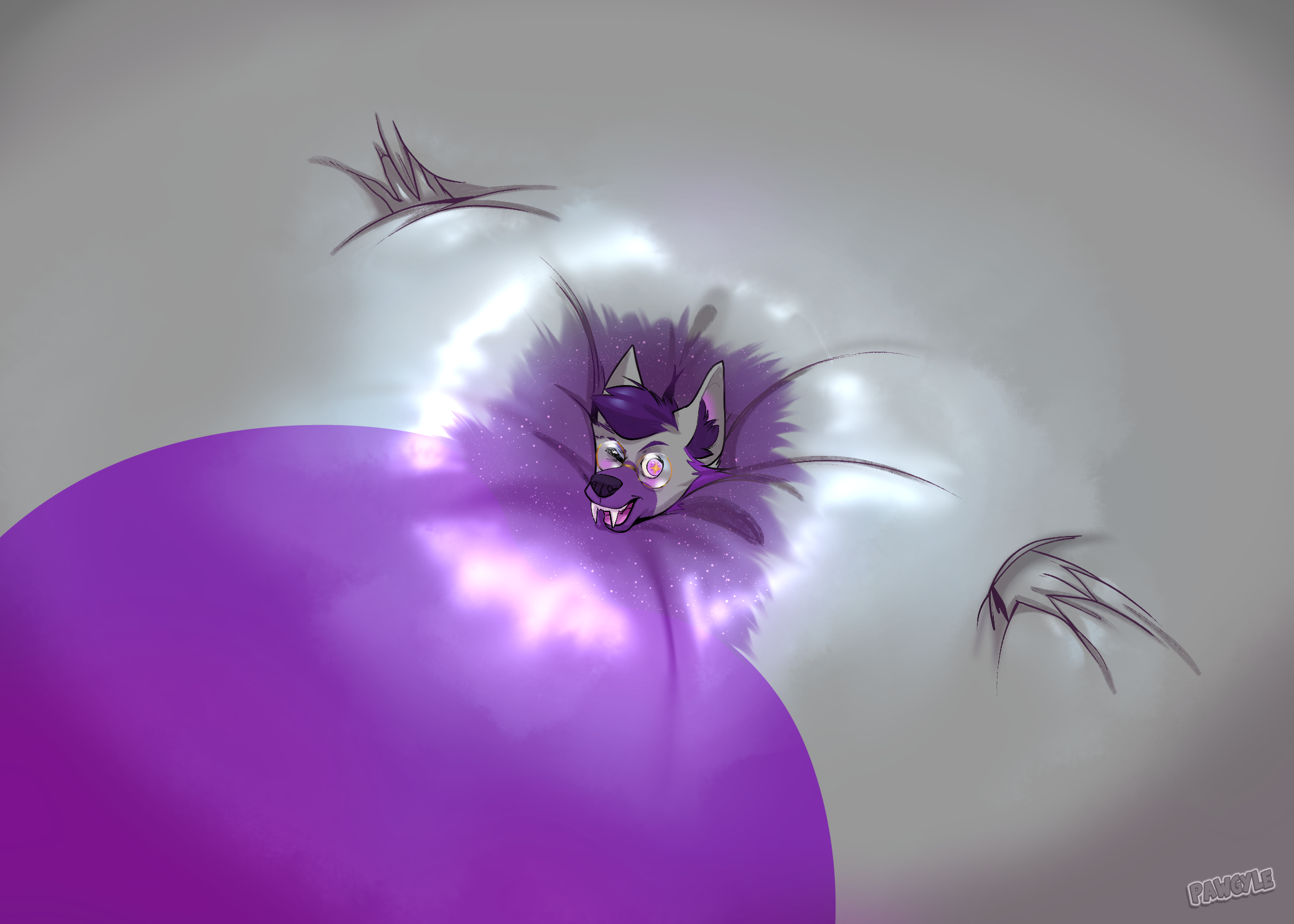 YCH Inflated wallpaper Akairu