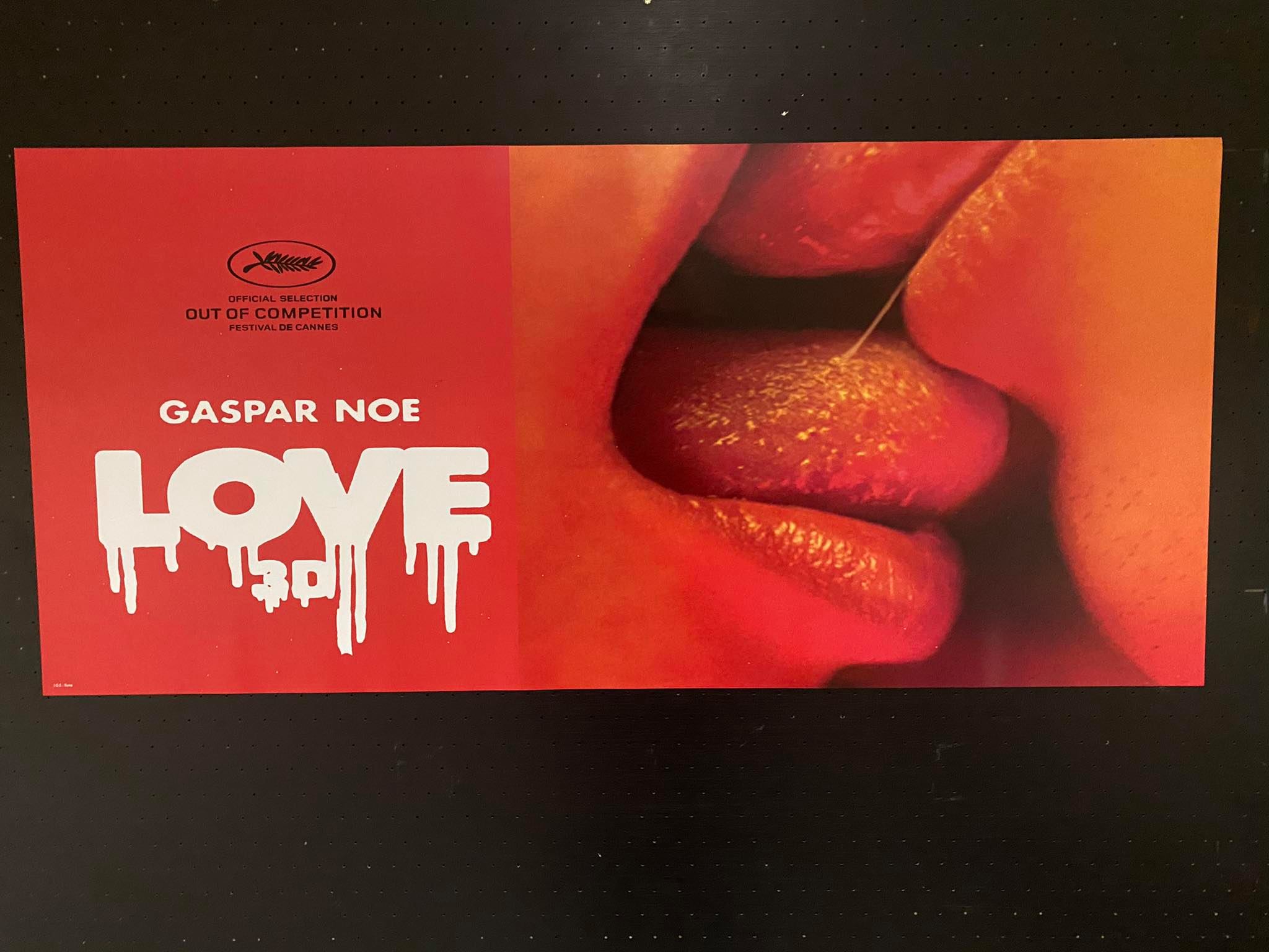 Gaspar Noe LOVE 3D locandina 33x70