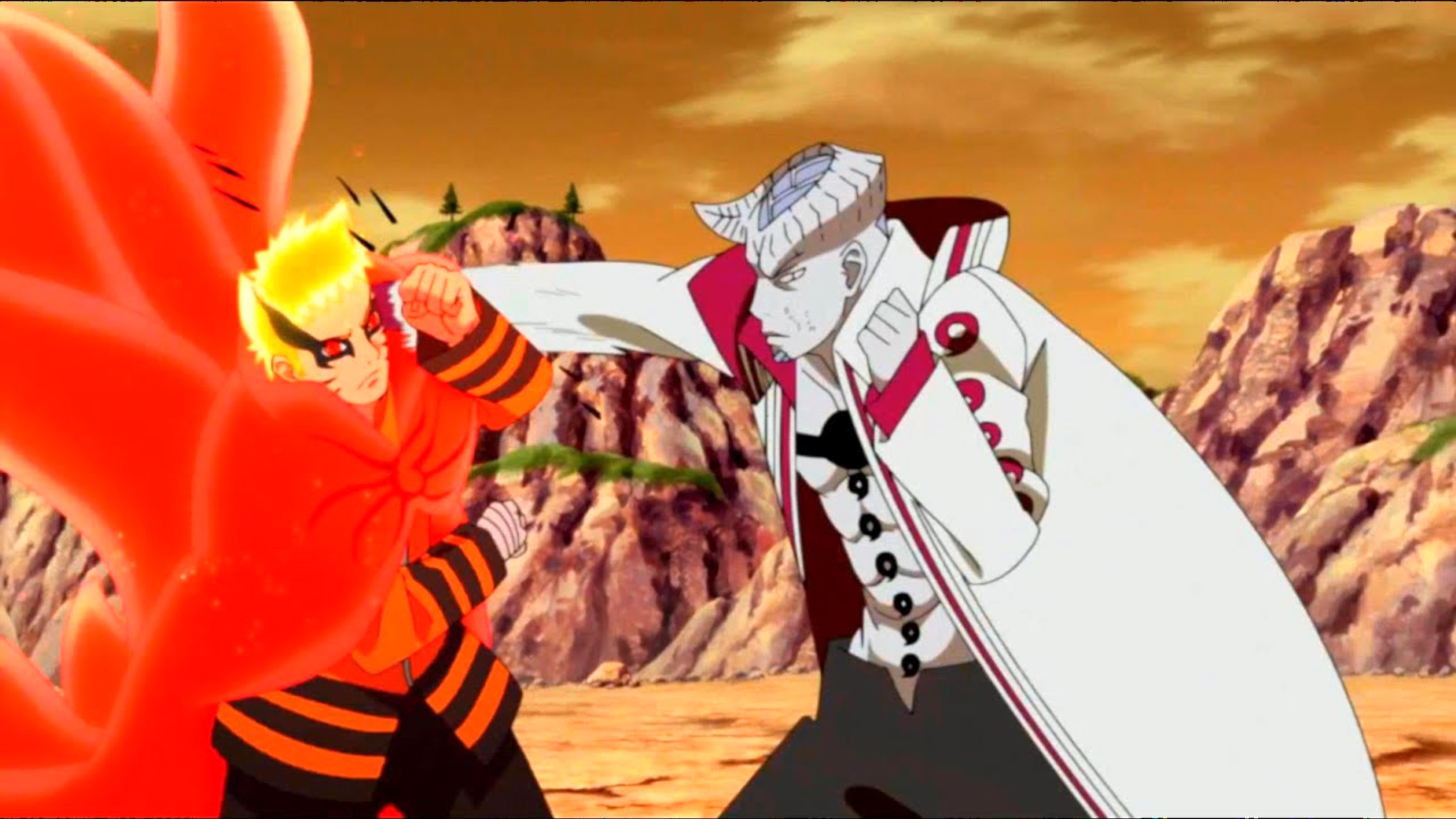 Isshiki and baryon naruto vs Shibai