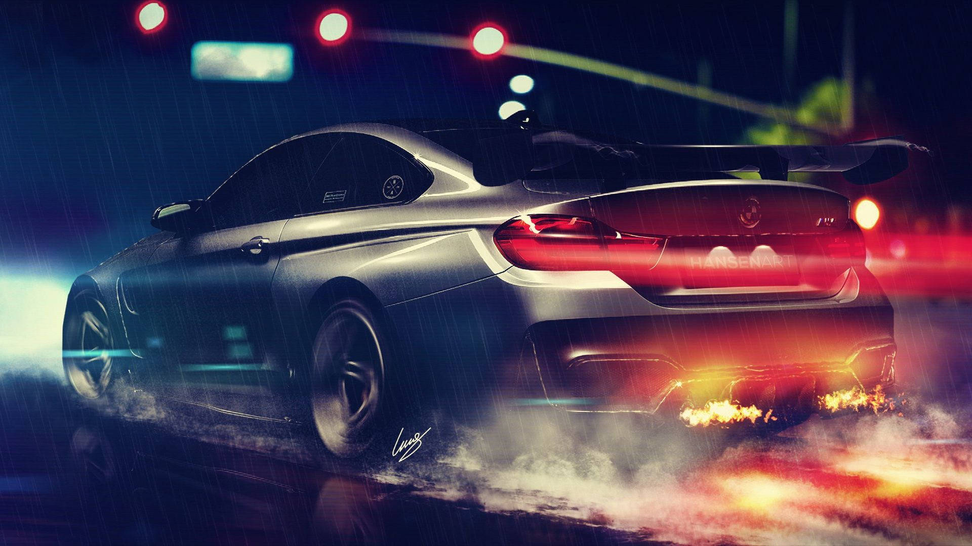 BMW M4 Series Digital Art Wallpaper