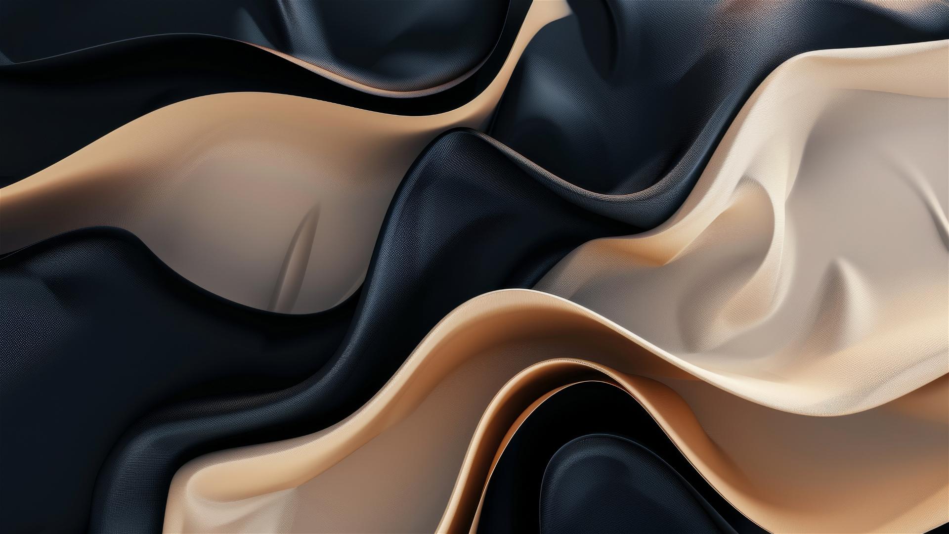 4k HD Wallpaper: Elegant Flow of Black