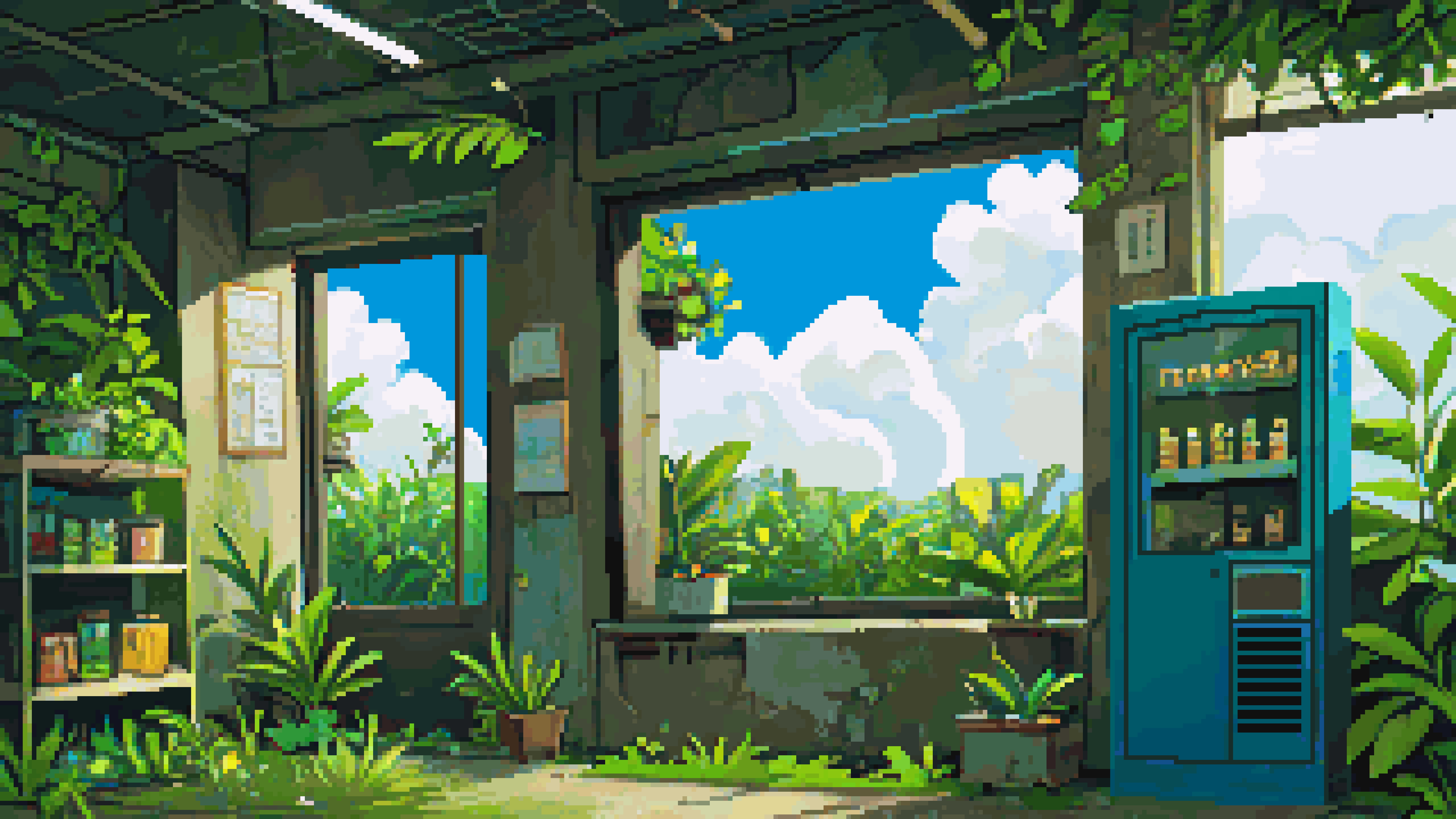 Create pixel art background for you