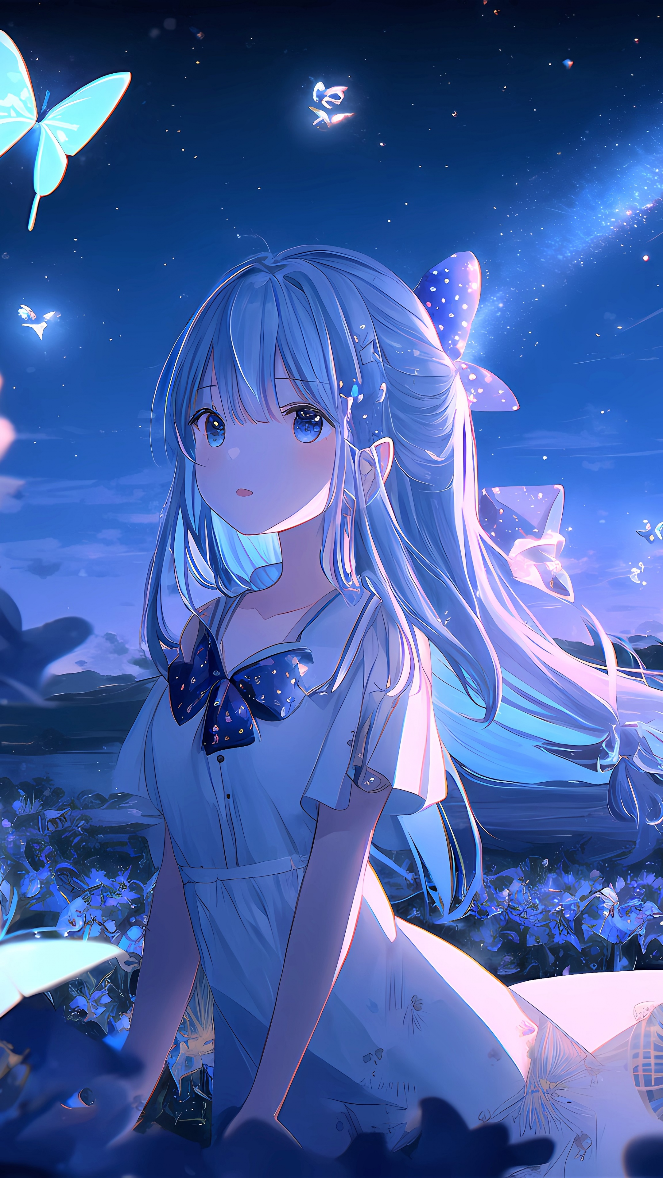 Anime girl Wallpaper 4K, Dream, Lonely