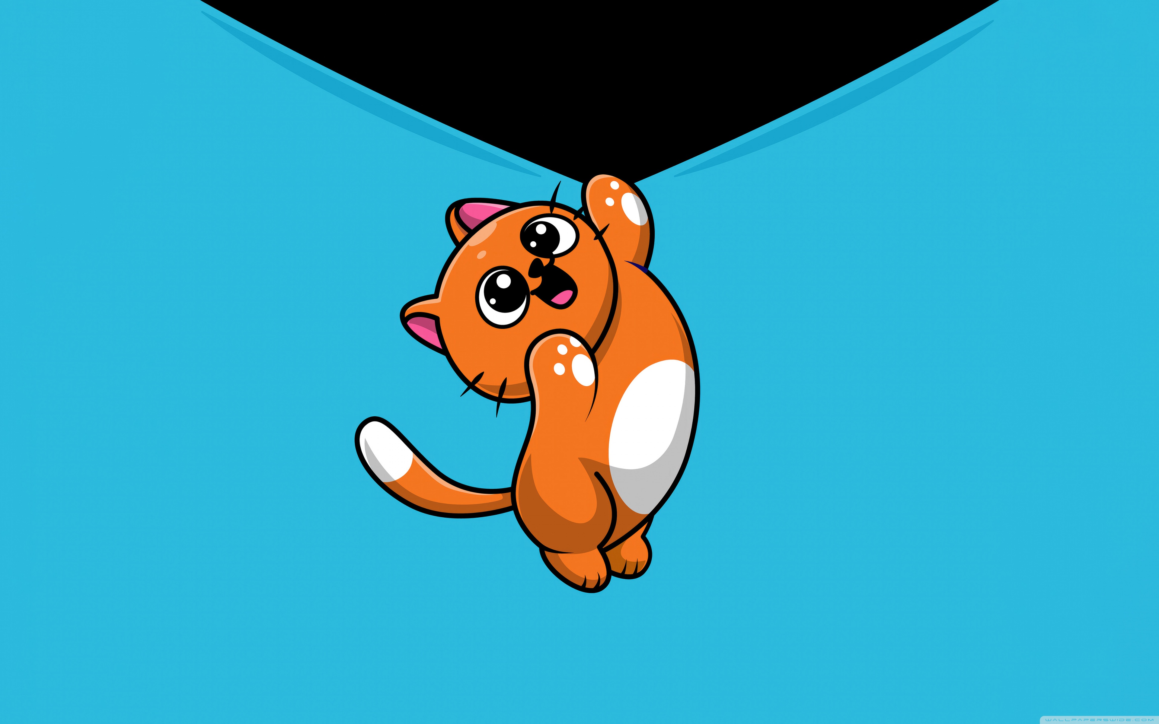 Cat Cartoon Ultra HD Desktop Background