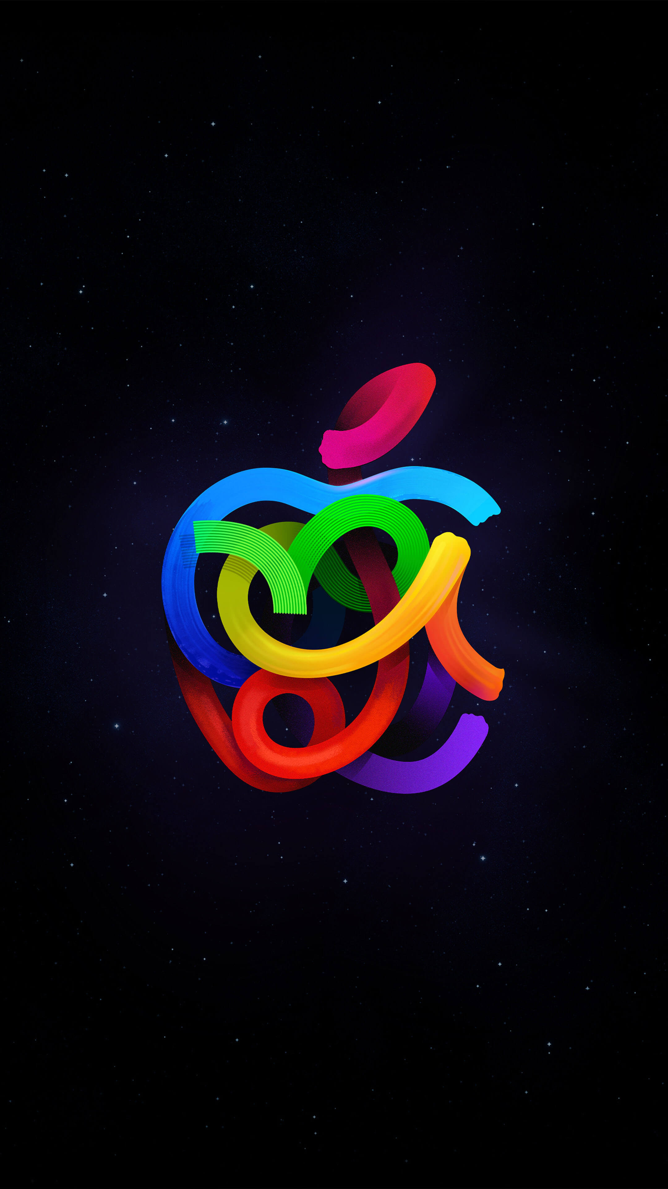 Colorful Apple Logo Pattern 4K Ultra HD