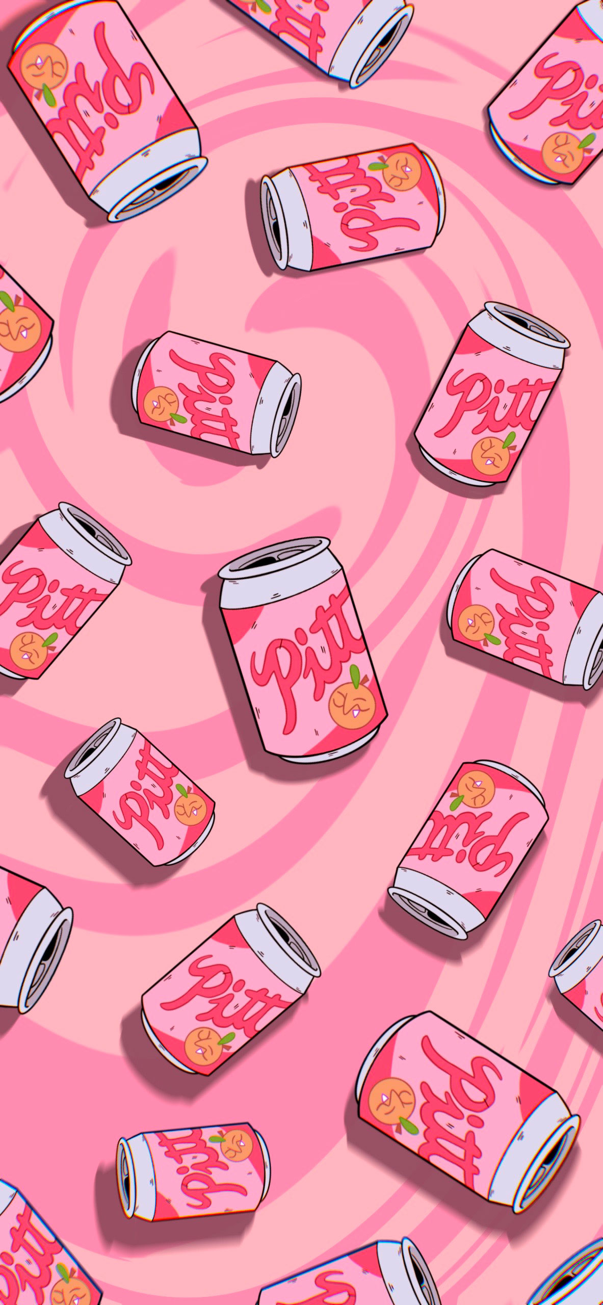 Gravity Falls Pitt Cola Pink Wallpaper