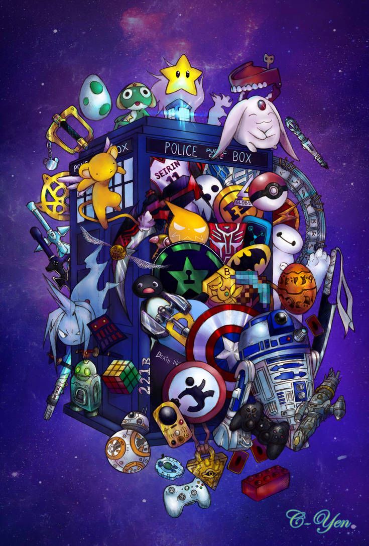 Pop Culture TARDIS By C Yen