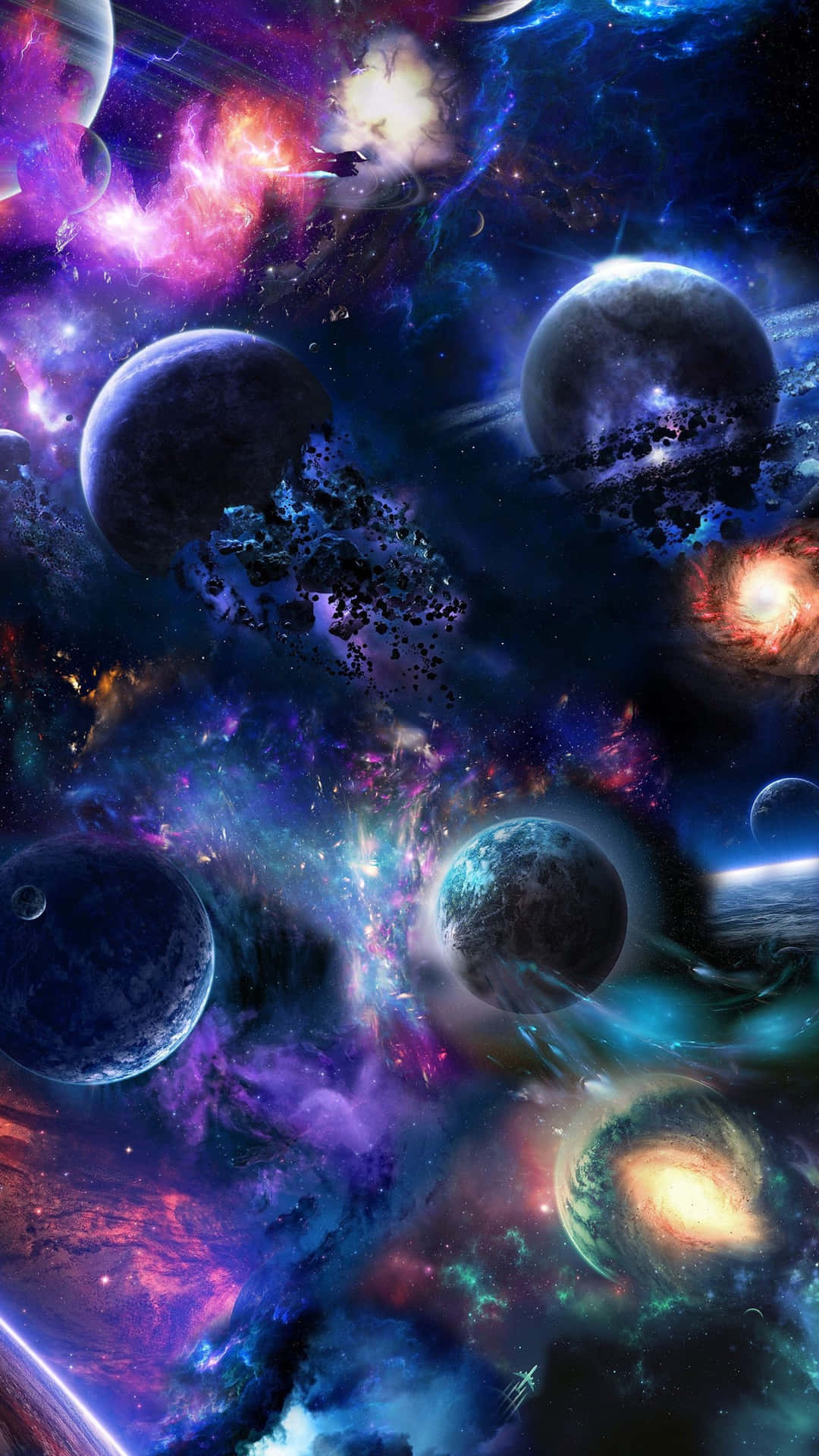 Download free Galaxy With Planets