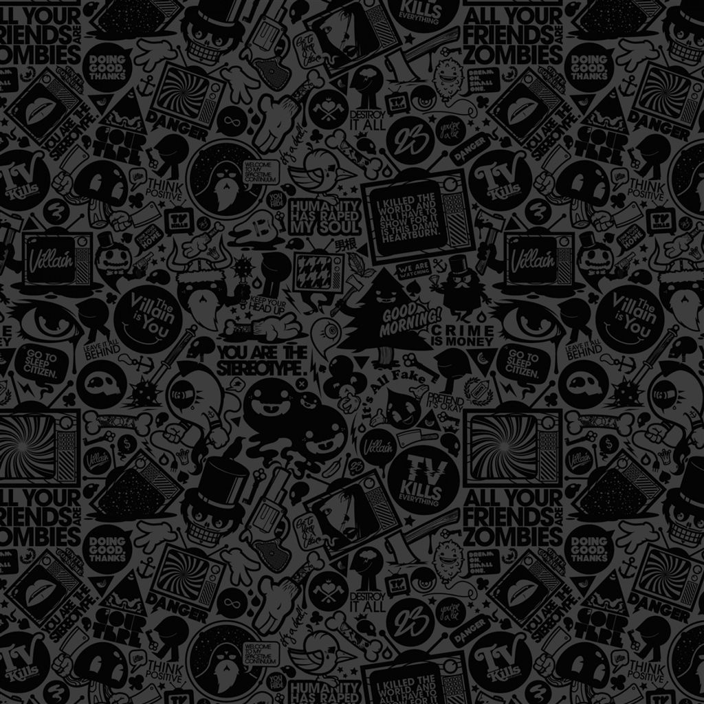 Pop Art Culture Texture Pattern iPad
