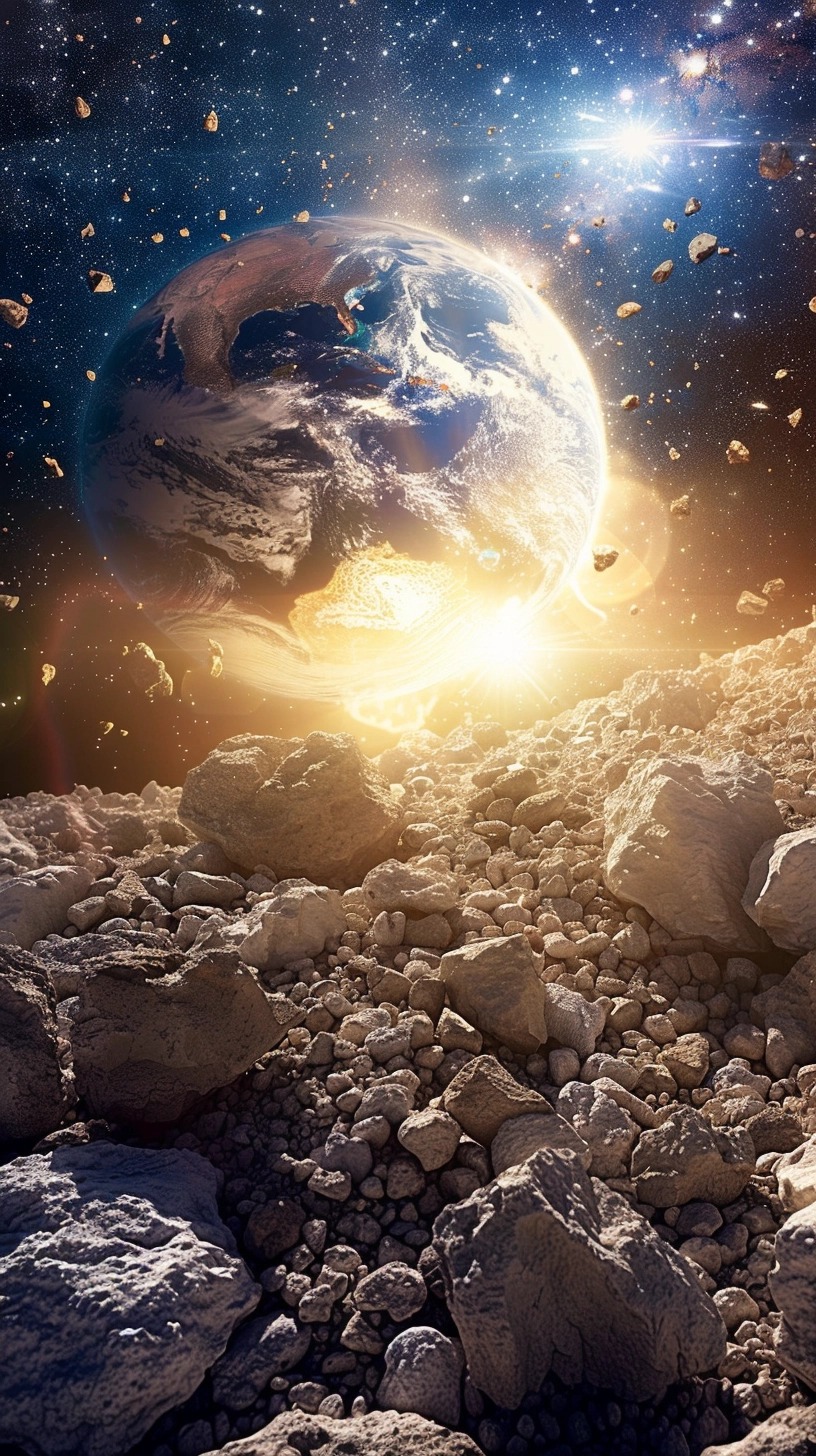 AI space wallpaper, image. desktop