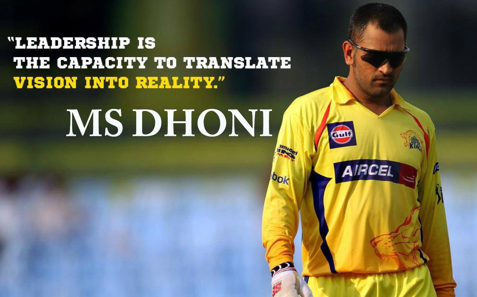 Mahendra Singh Dhoni in Goggles HD