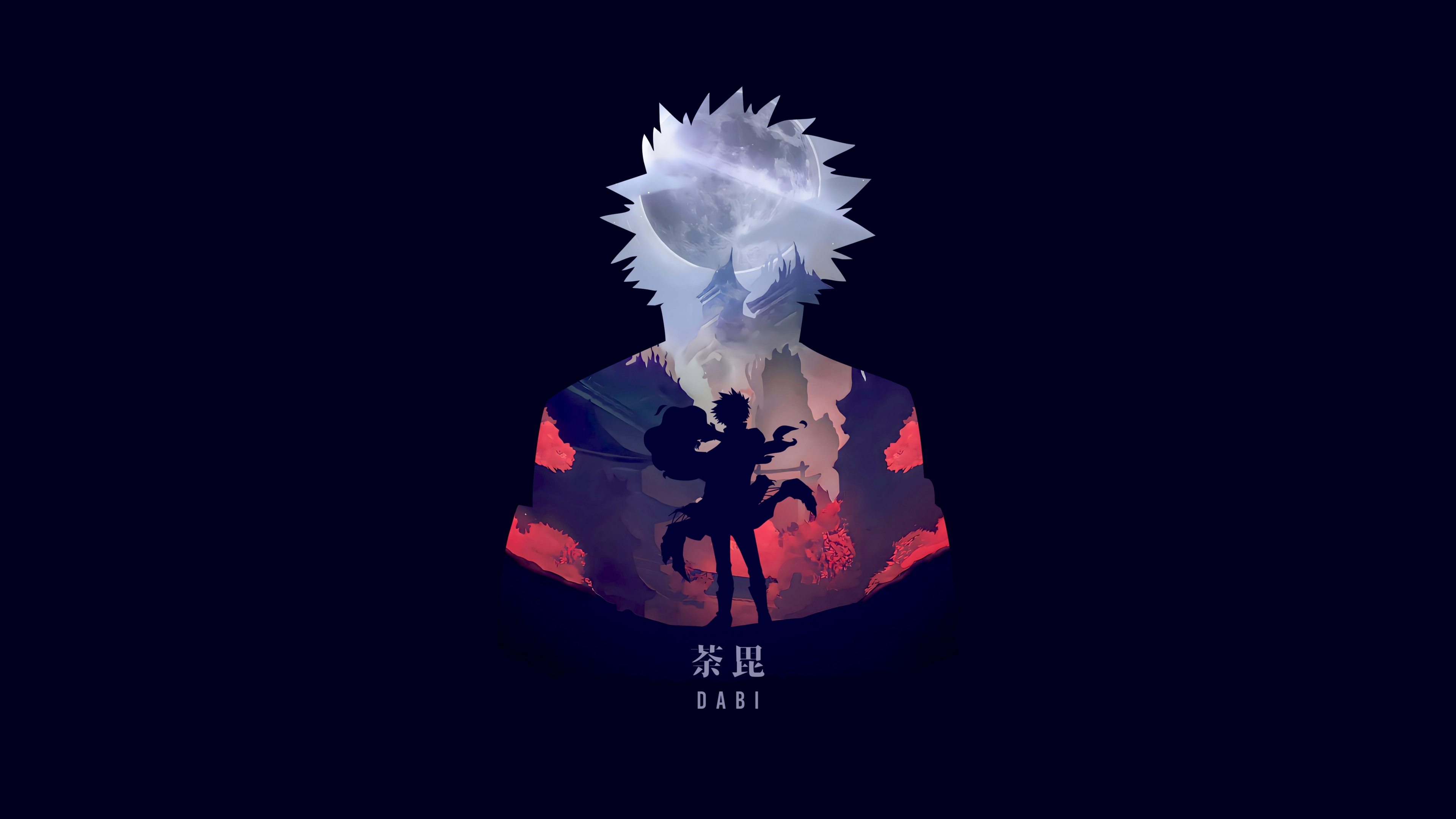 Dabi Wallpaper 4K, Dark background, My