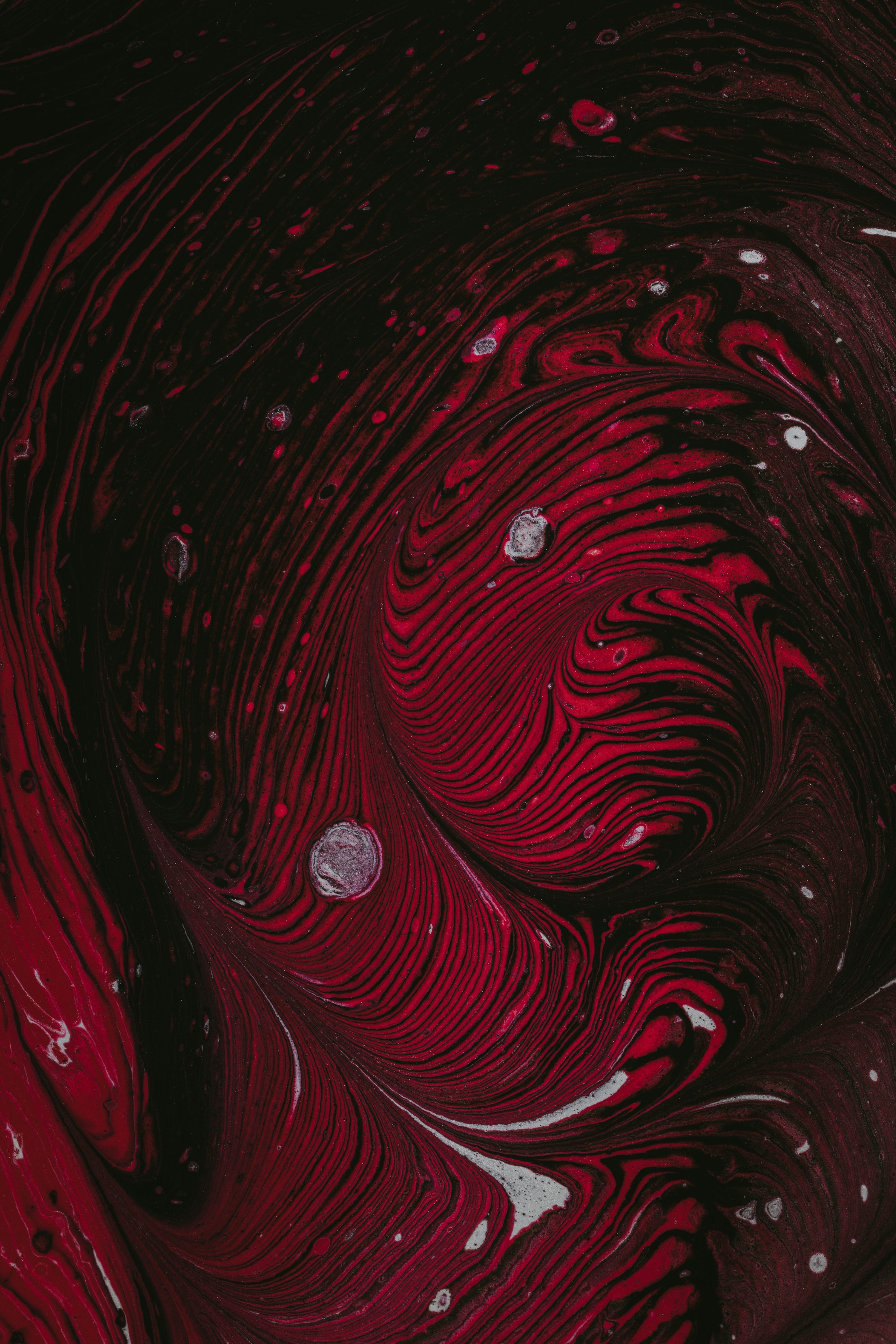 Red and black abstract painting photo