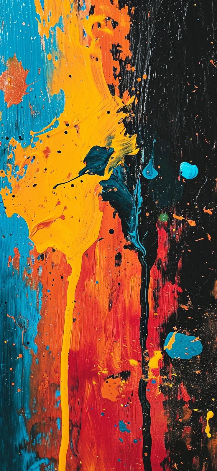 Some acrylic paint wallpaper I've made