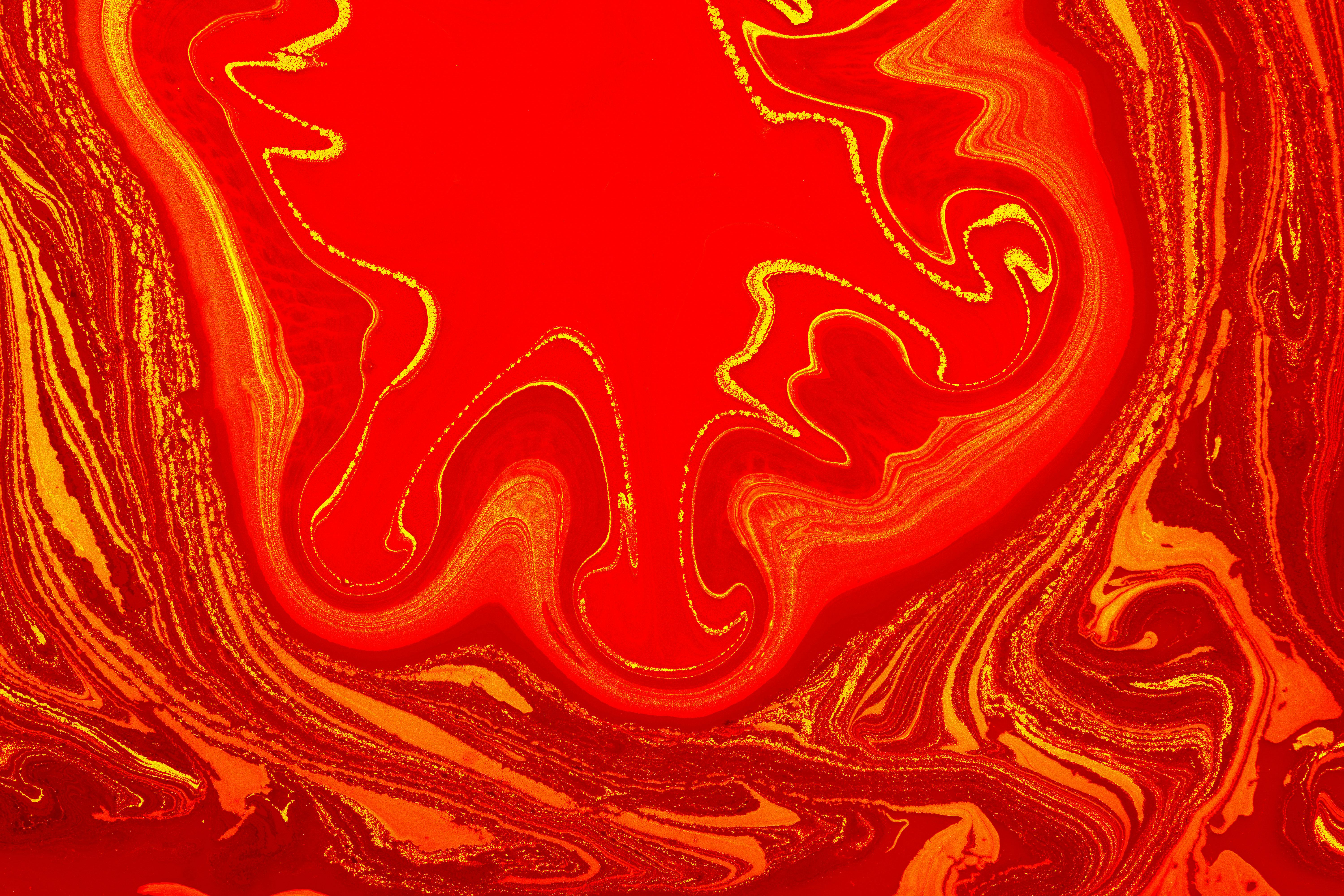 Close up of Red Painting · Free
