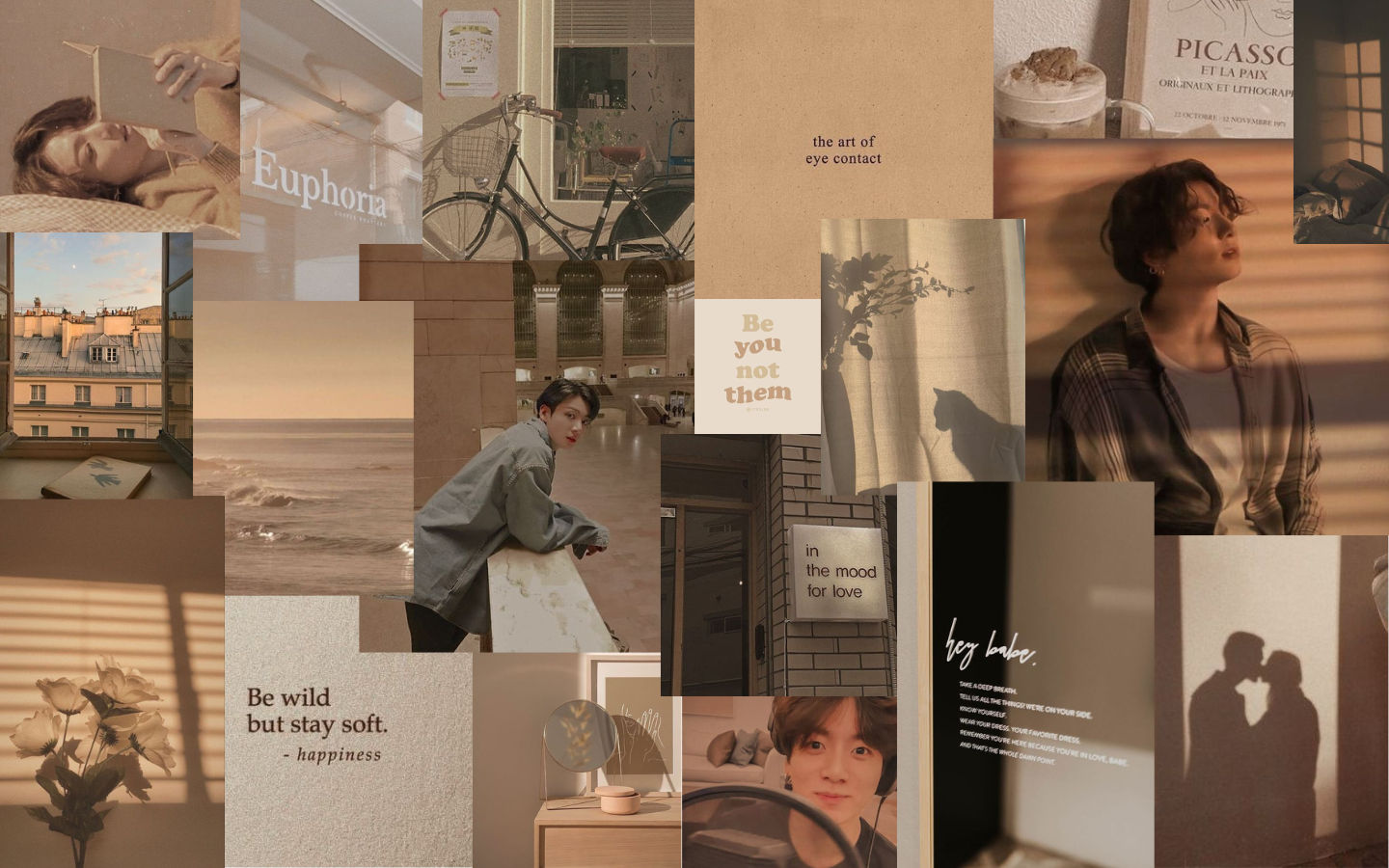 Jungkook Aesthetic Desktop Wallpaper