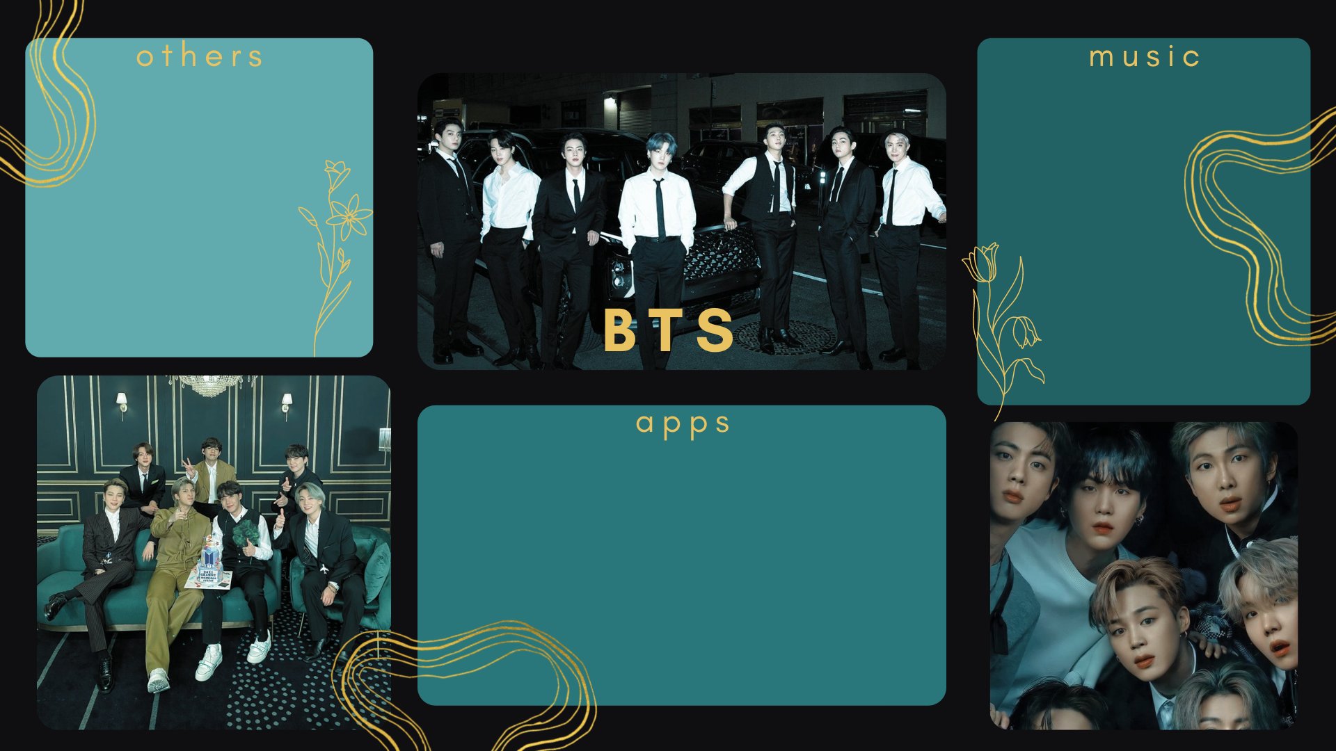 BTS desktop organizer wallpaper #BTS