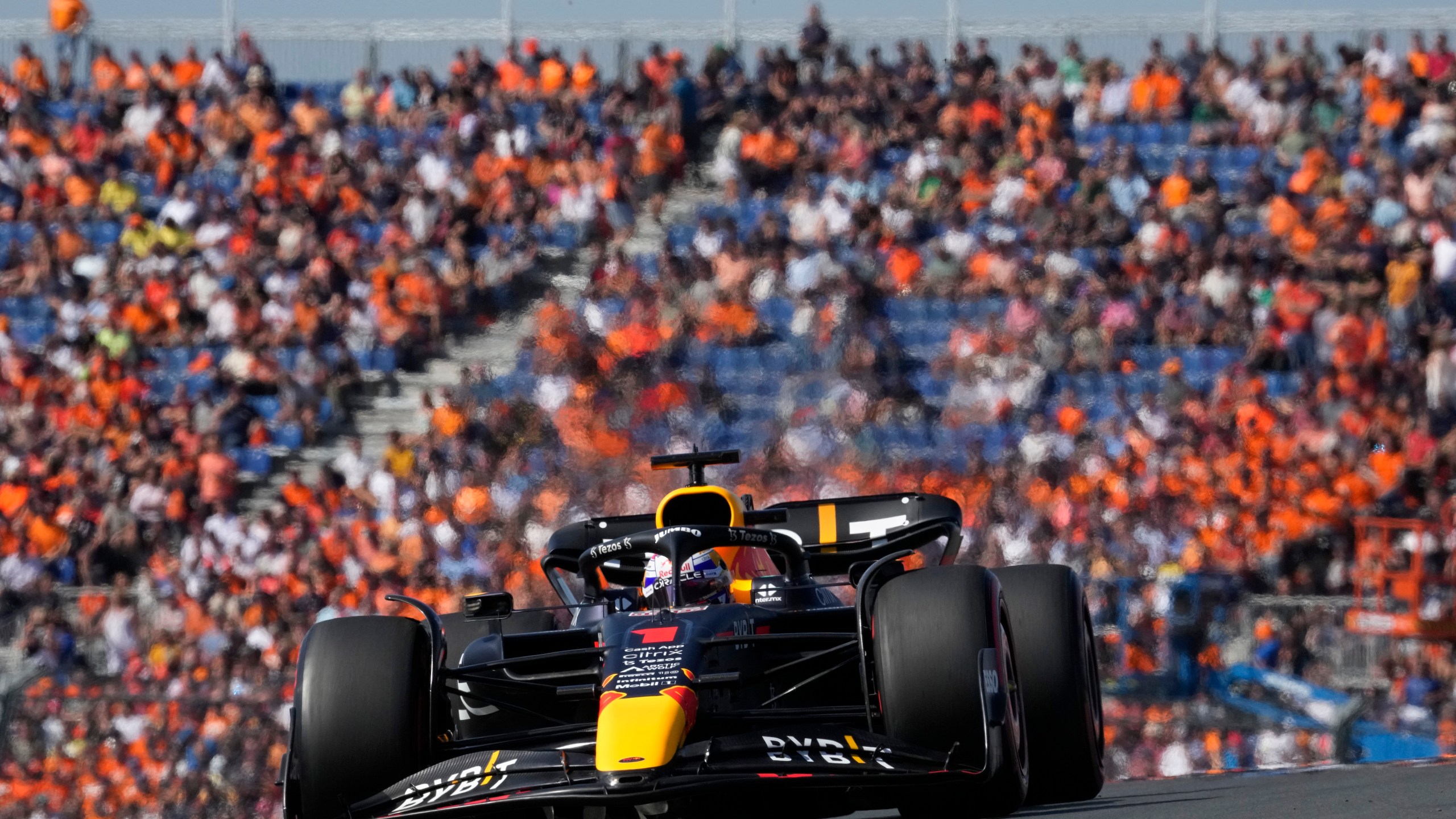 Verstappen takes pole at Dutch GP, fan
