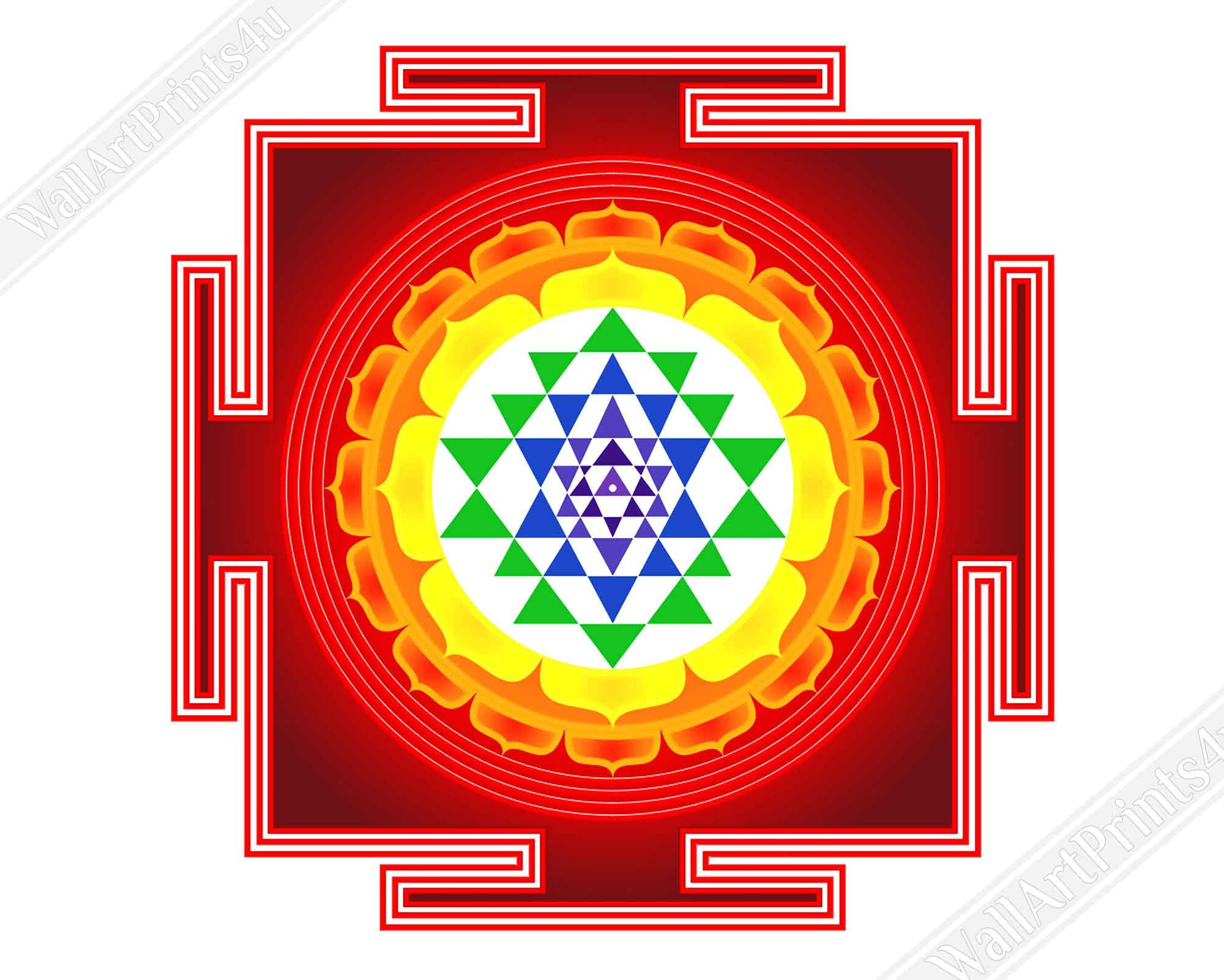 Sri Yantra Poster, Shri Yantra Mother