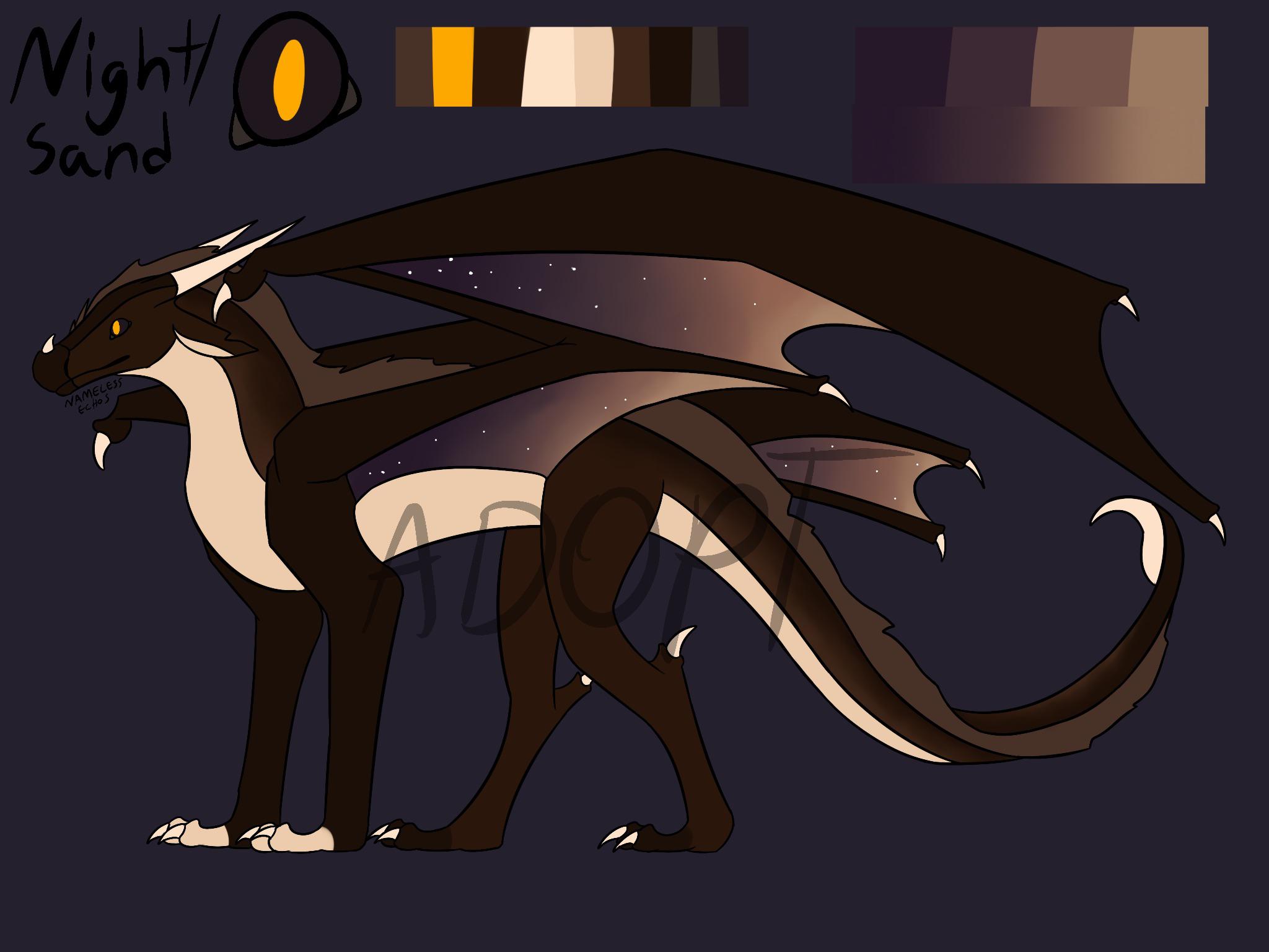 A Sandwing Nightwing Hybrid OTA, Once Paid For I Can Give You The Unwatermarked Version And Make Some Mine Edits For You (scars, Facial Expression, Name, Stuff Like That)