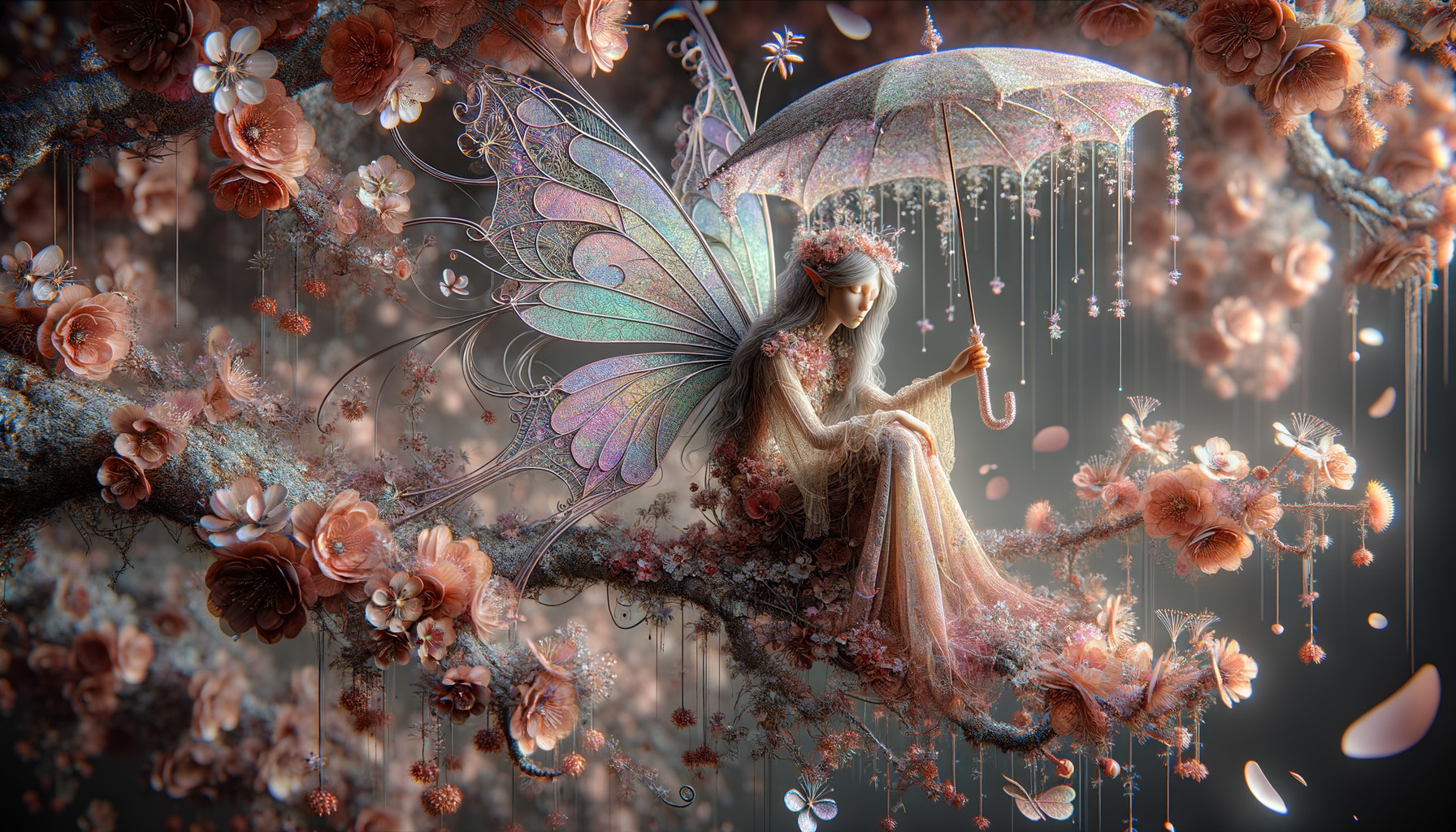 Enchanted Cherry Blossom Fairy. Deep