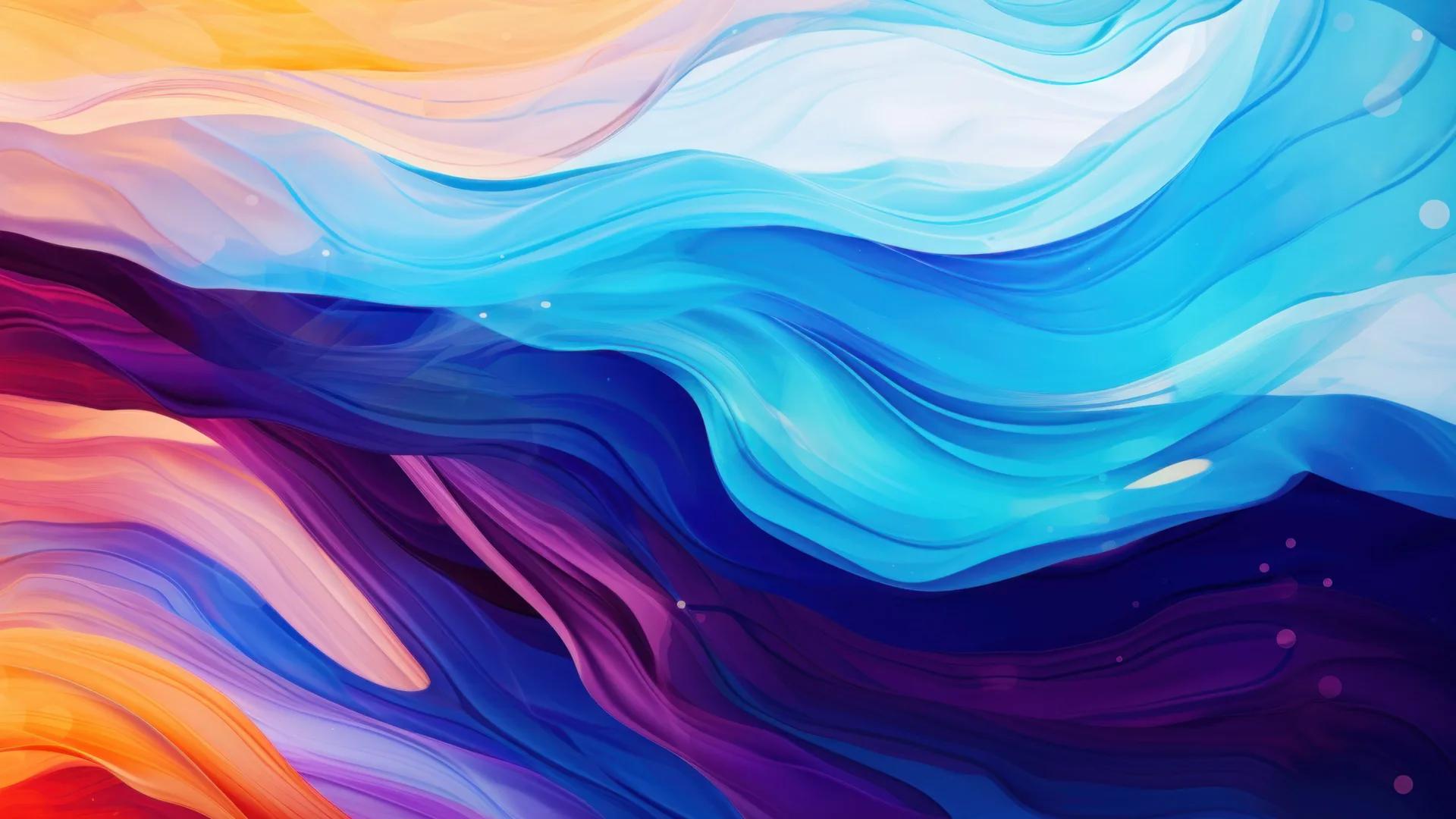 Colourful Abstract Wave Splash