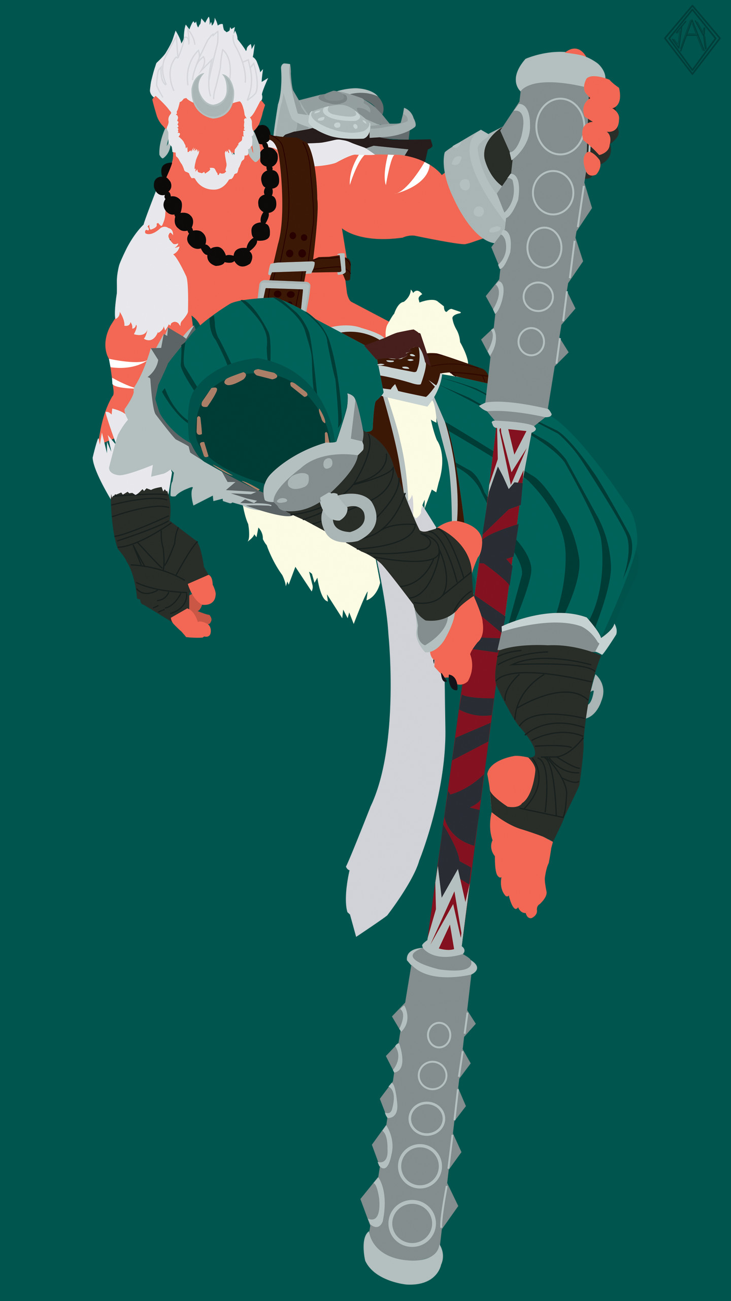Sun Wukong Minimalist Wallpaper