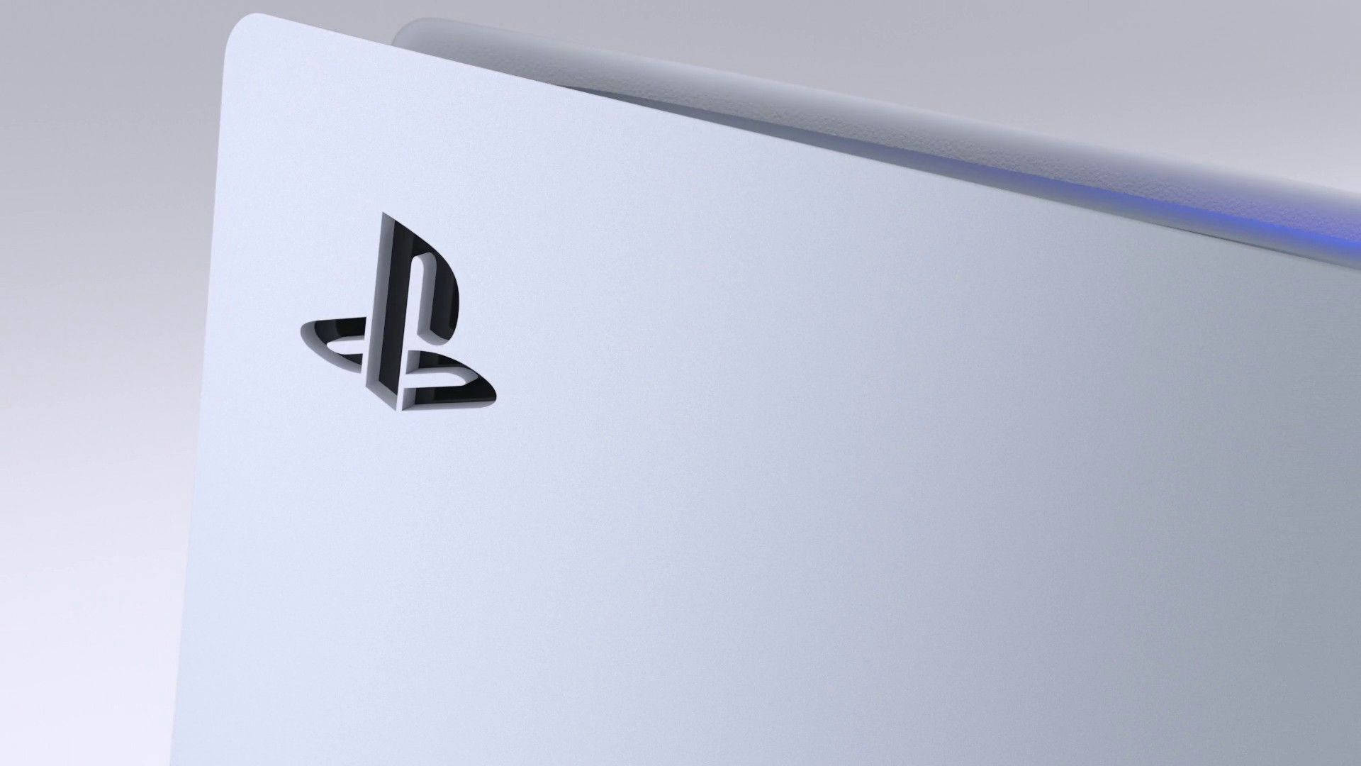 White Shining PS5 Console Wallpaper