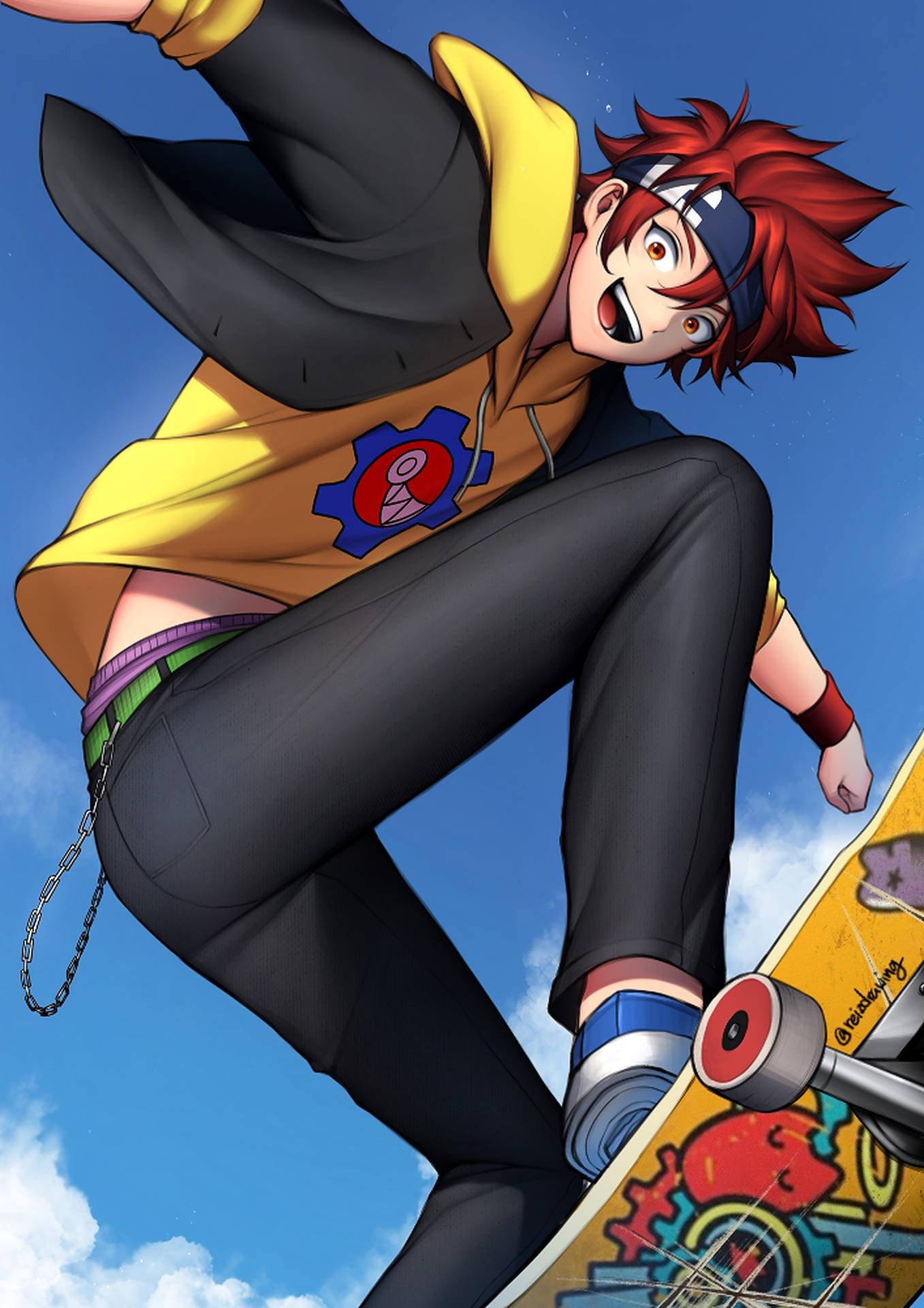 Skater Boy with Anime Influence
