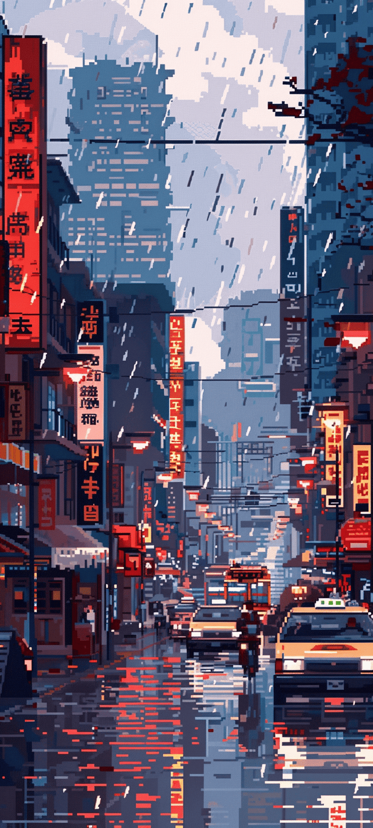 Pixel Art Phone Wallpaper