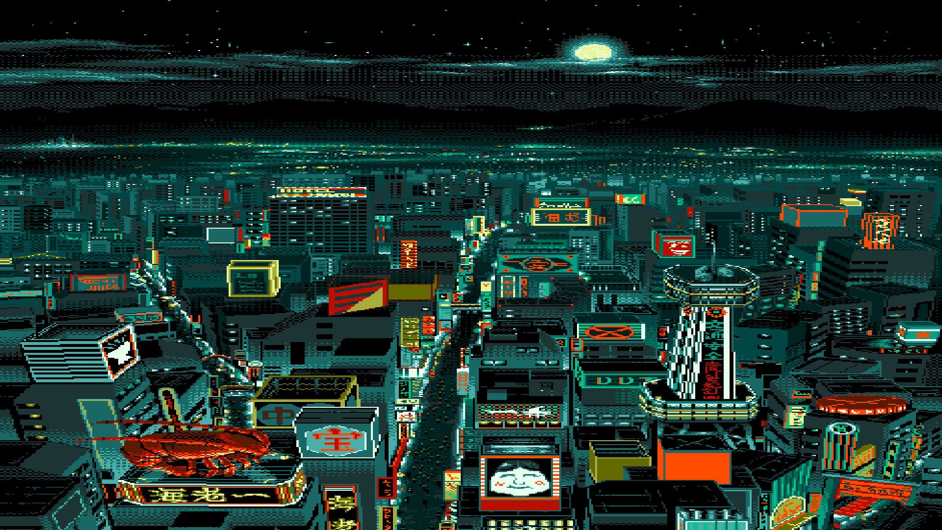 Wallpaper Pixel Art, Digital Art