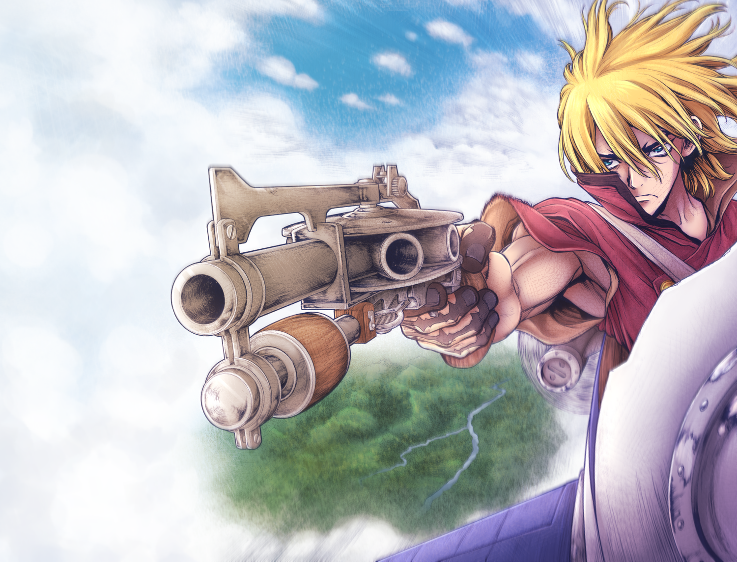 Colored a Ryusui panel from Chapter 164