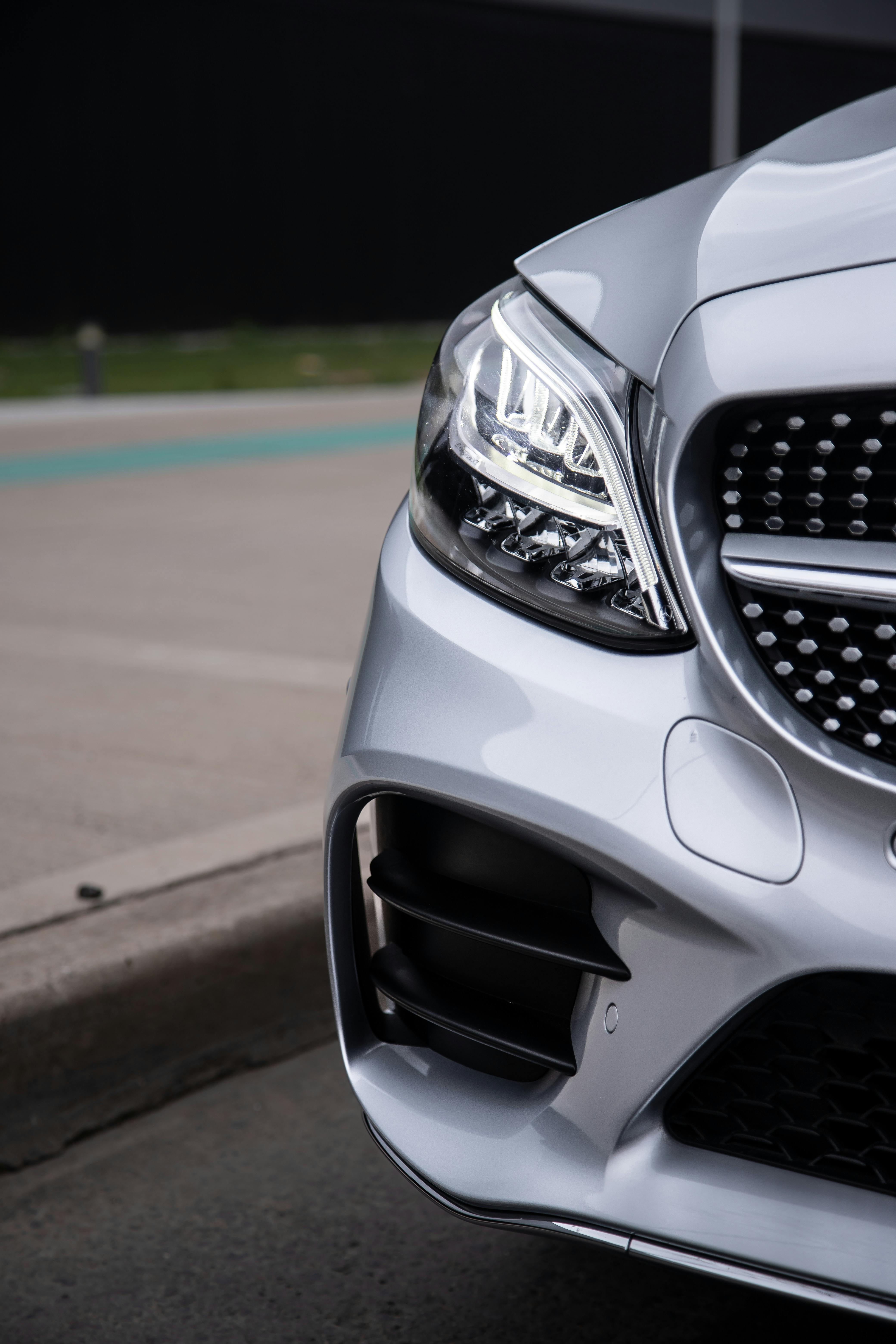 Headlight of New Car · Free