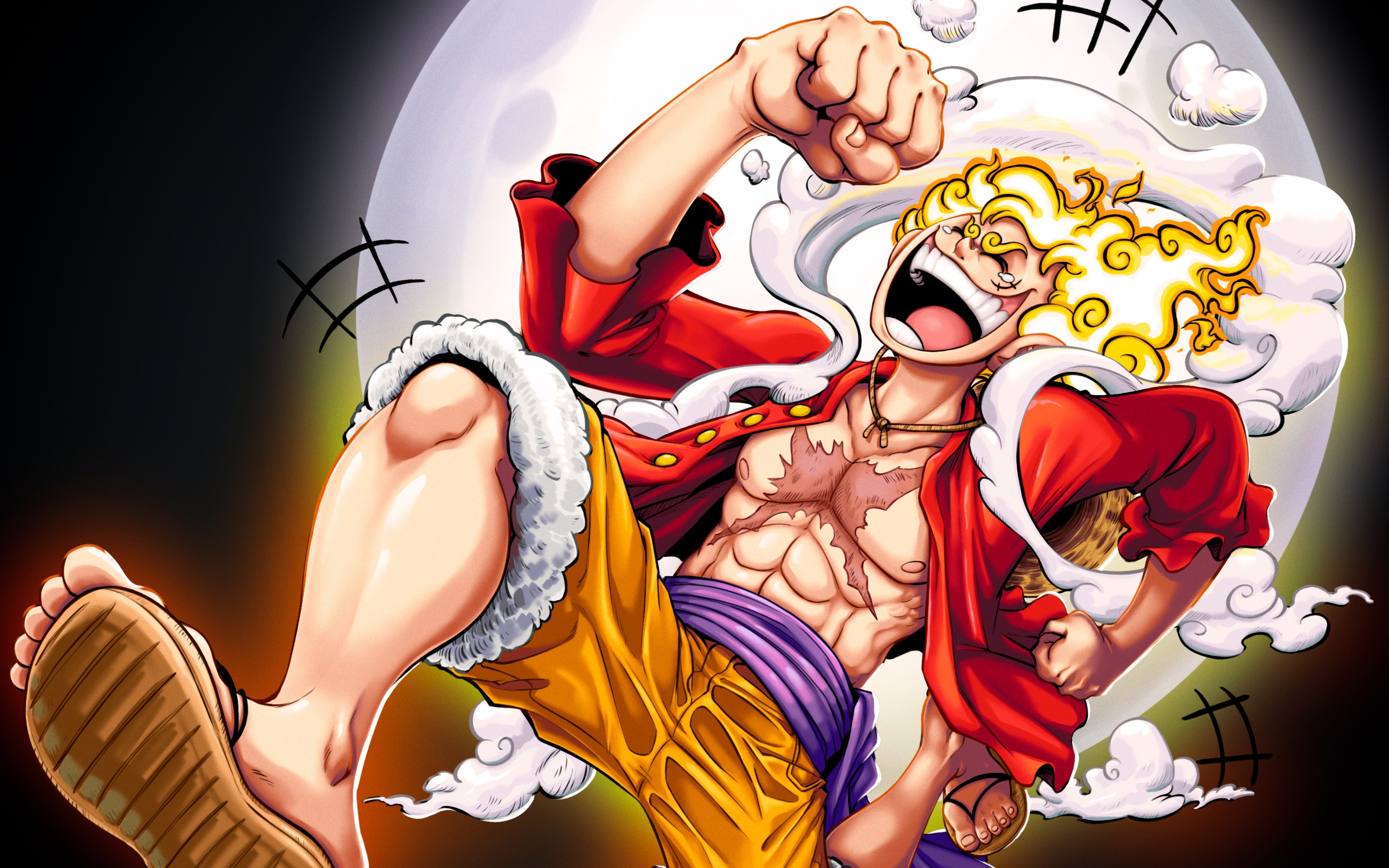 One Piece Wallpaper 4K, Luffy, Gear 5