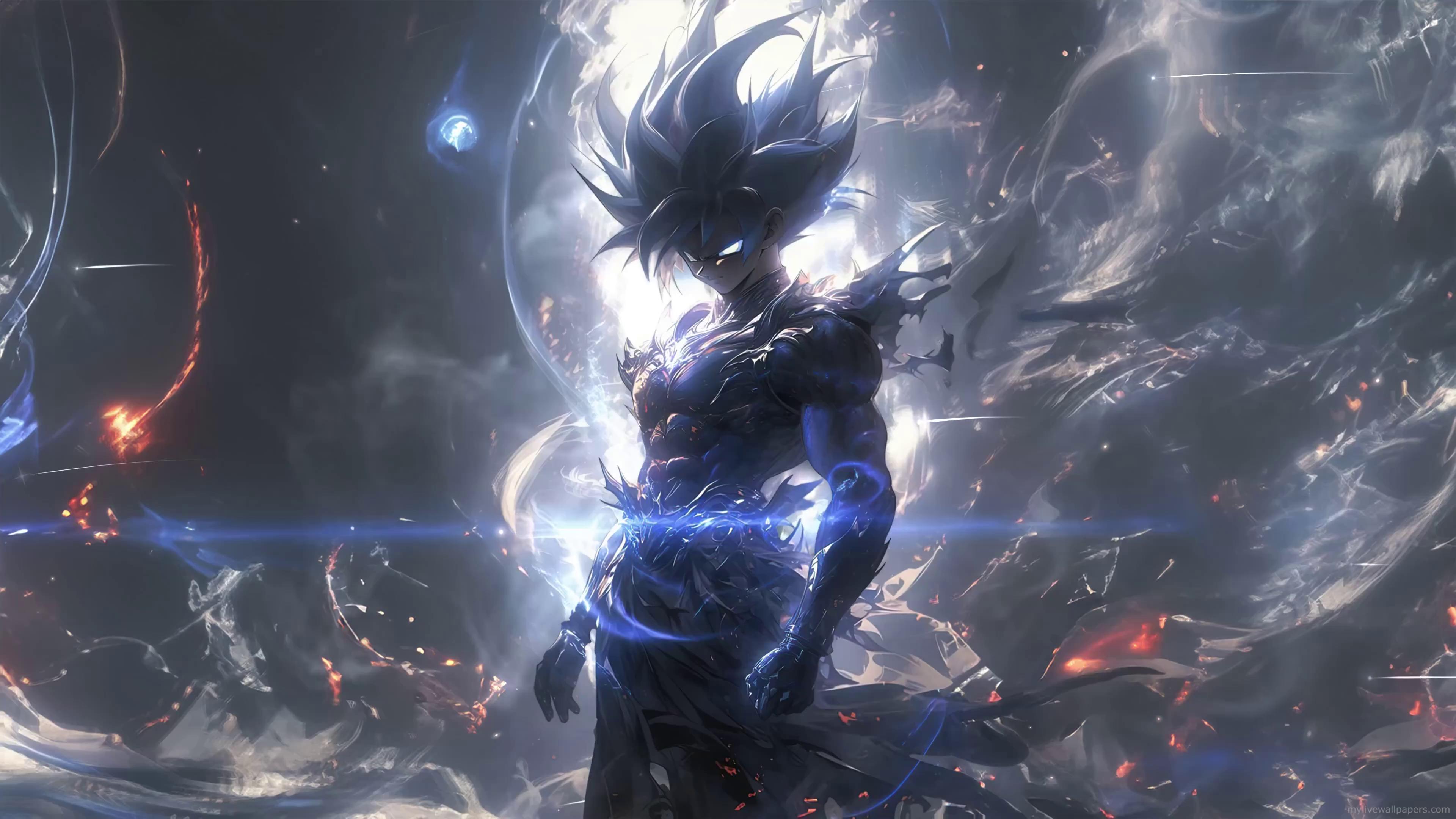 Silver Goku Live Wallpaper