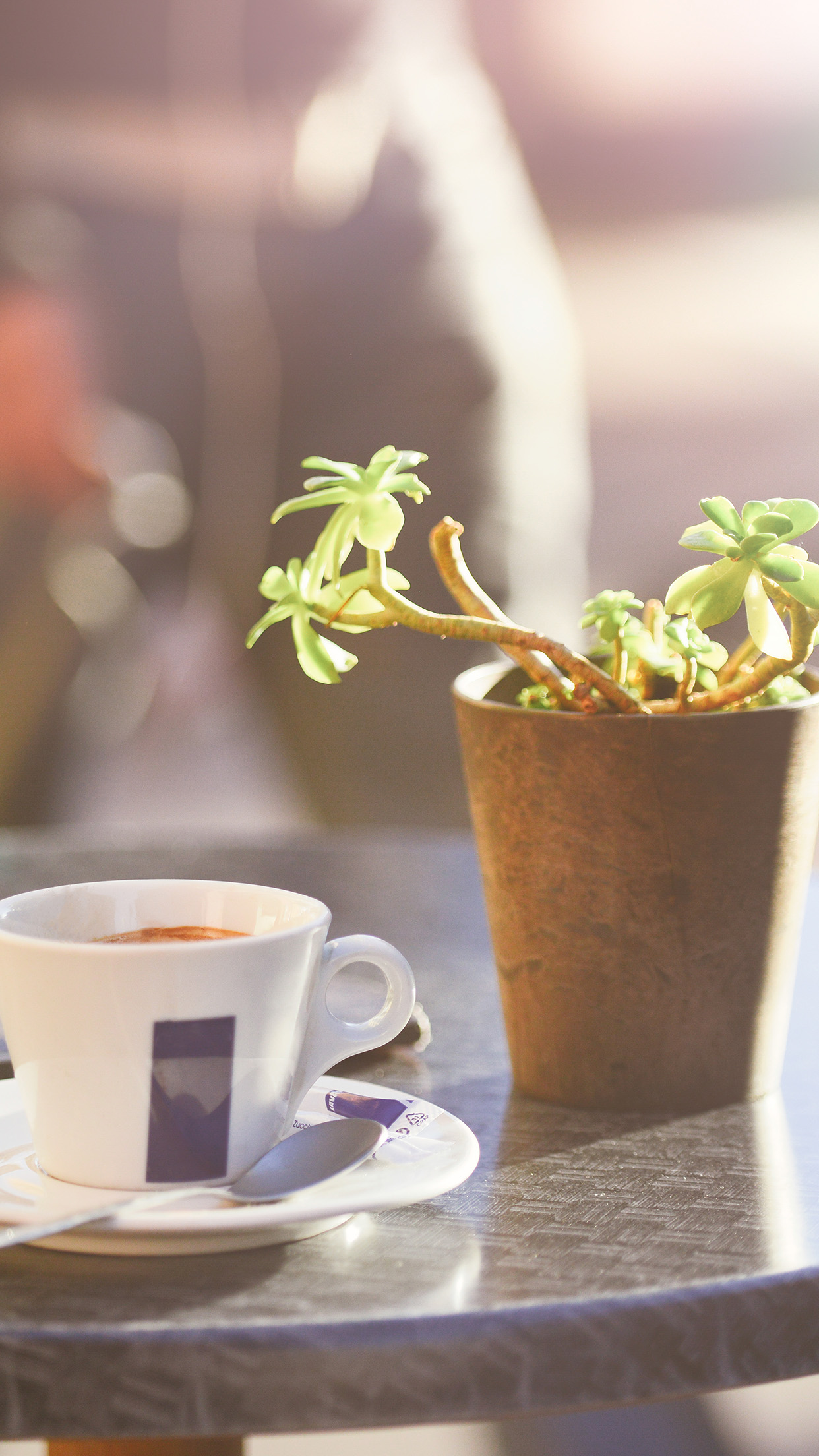 Cafe Coffee City Bokeh Life Art