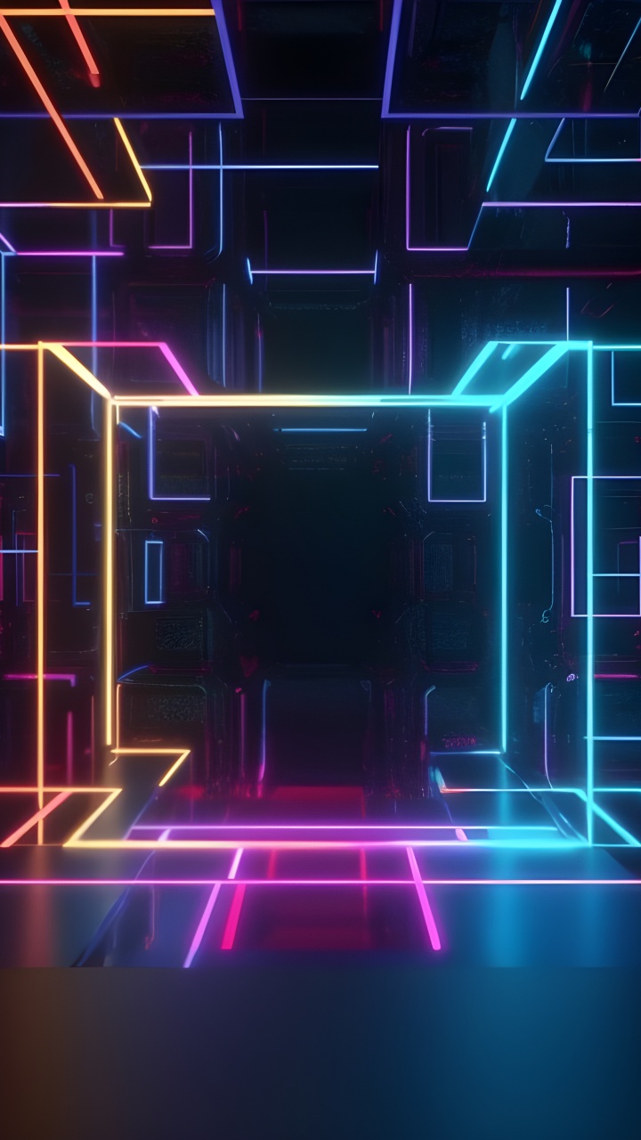 Neon Wallpaper 4K, Lighting, Colorful