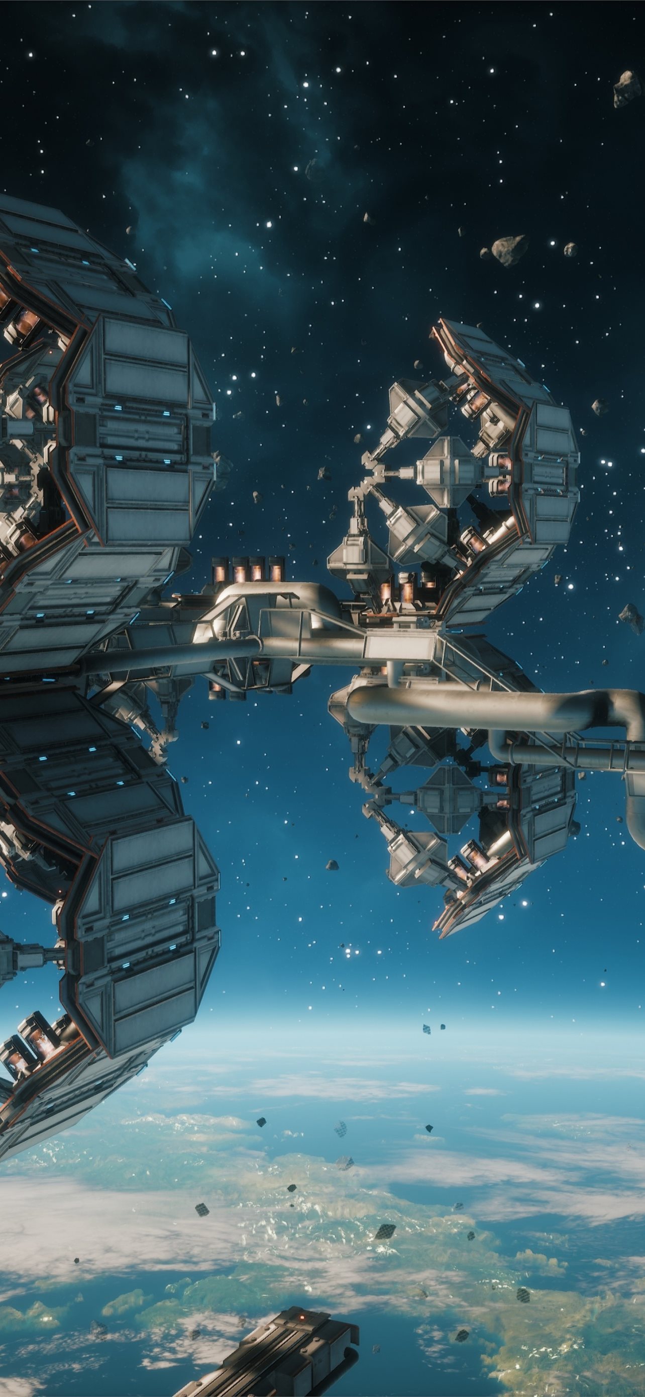 space station iPhone Wallpaper Free