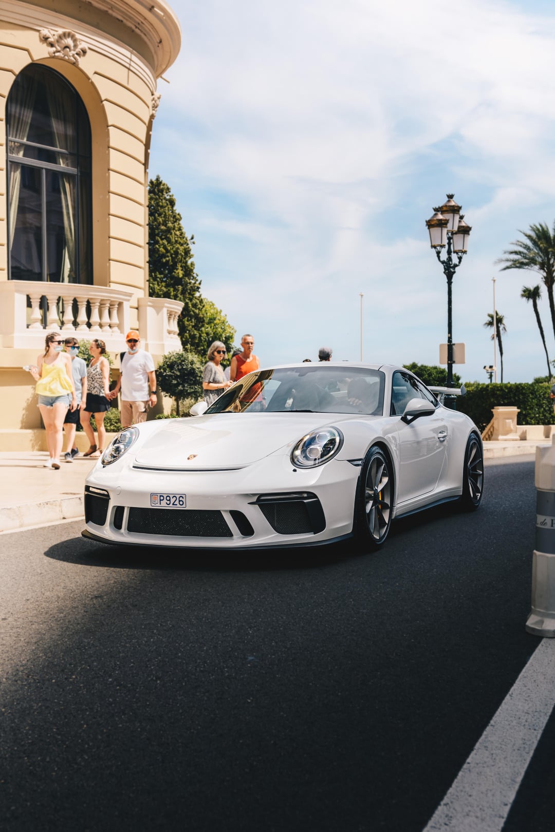 A 991 GT3 in a white (or crayon?) spec