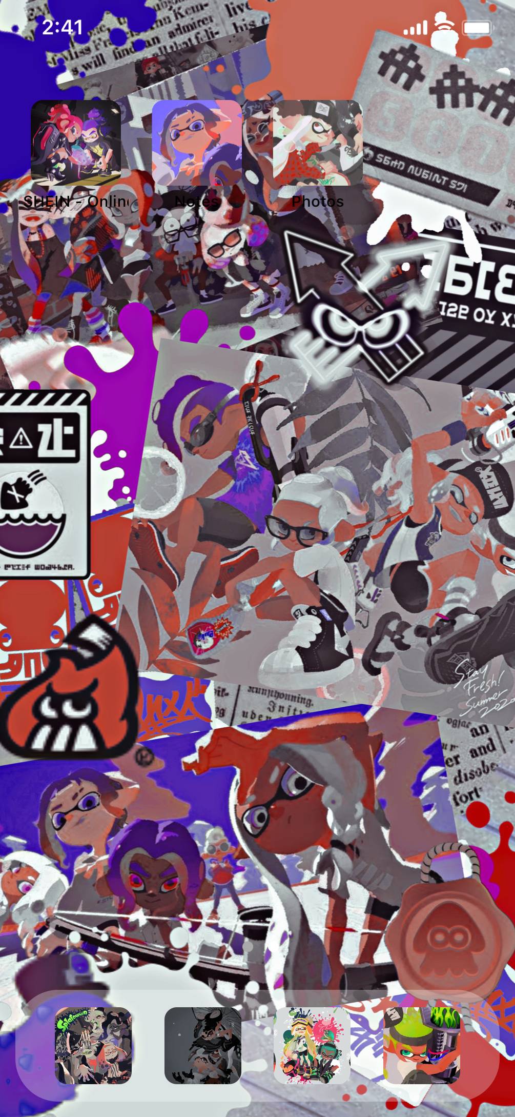 Aesthetic Splatoon3 Home Screen Idea