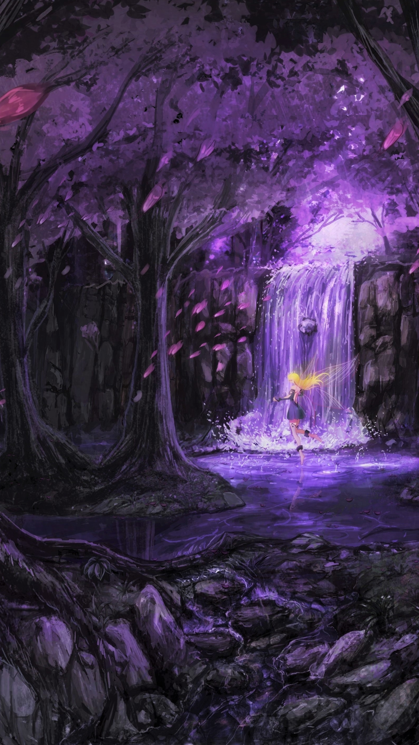 Purple Fairy Fantasy Forest