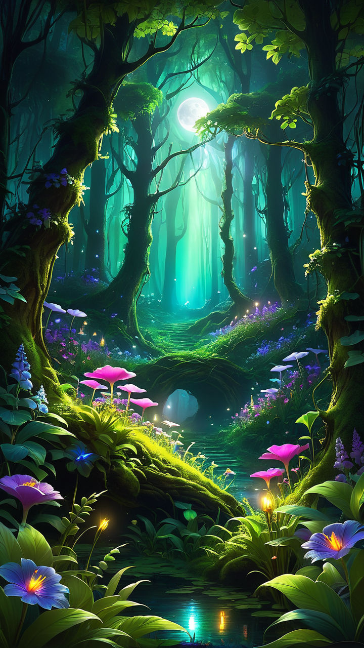a magical wonderfull forest