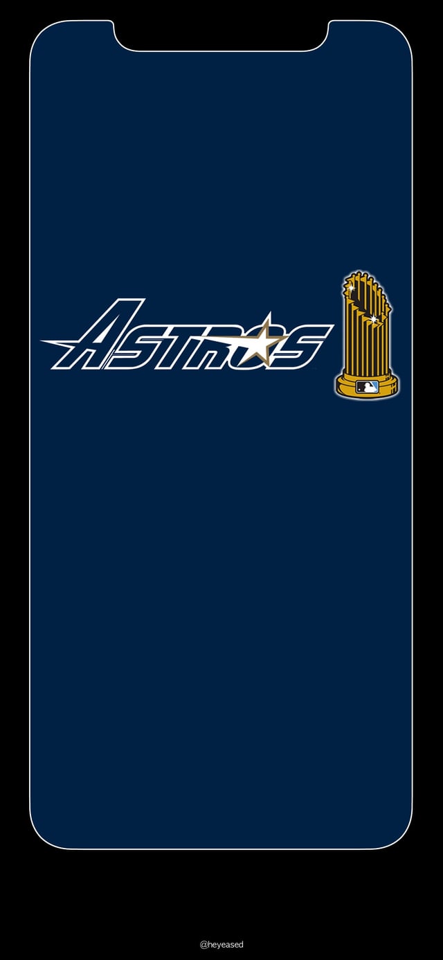 I made some Astros iPhone X wallpaper