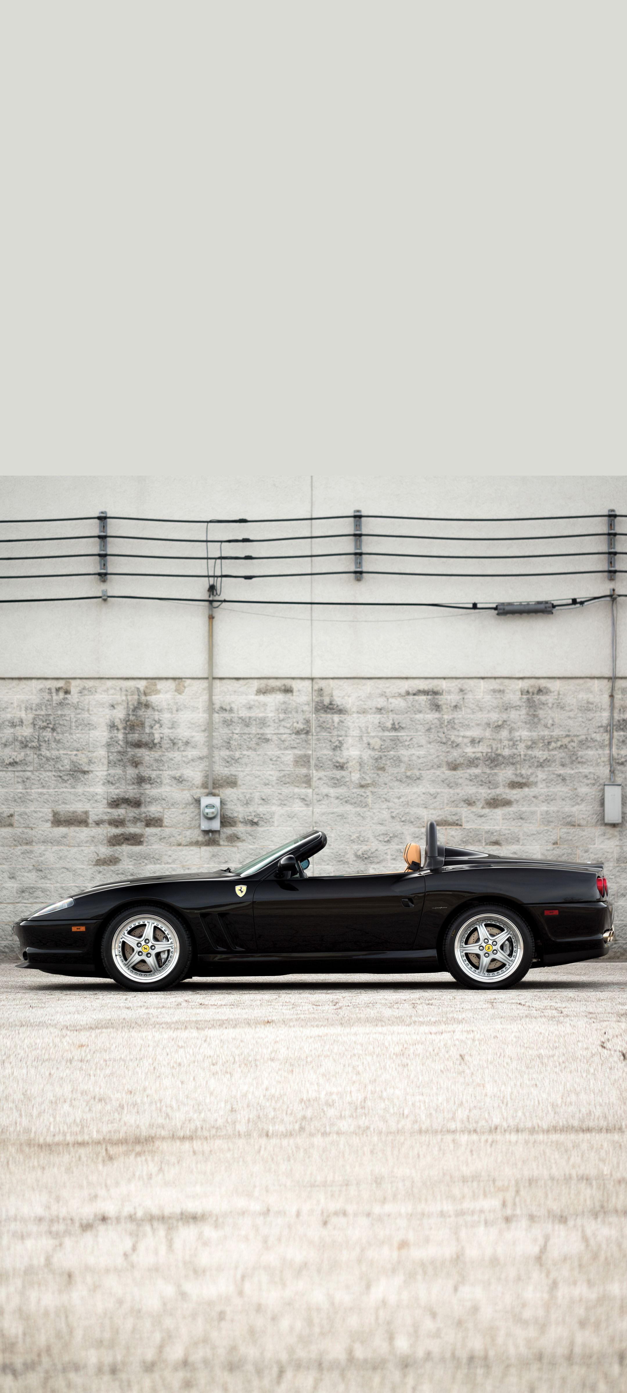 Black Ferrari Mobile wallpaper